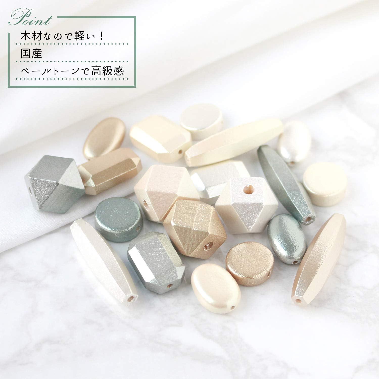 日本紐釦貿易 ウッドパール ラウンド φ13mm シルバー A23-1S (ご注文単位1束)【直送品】