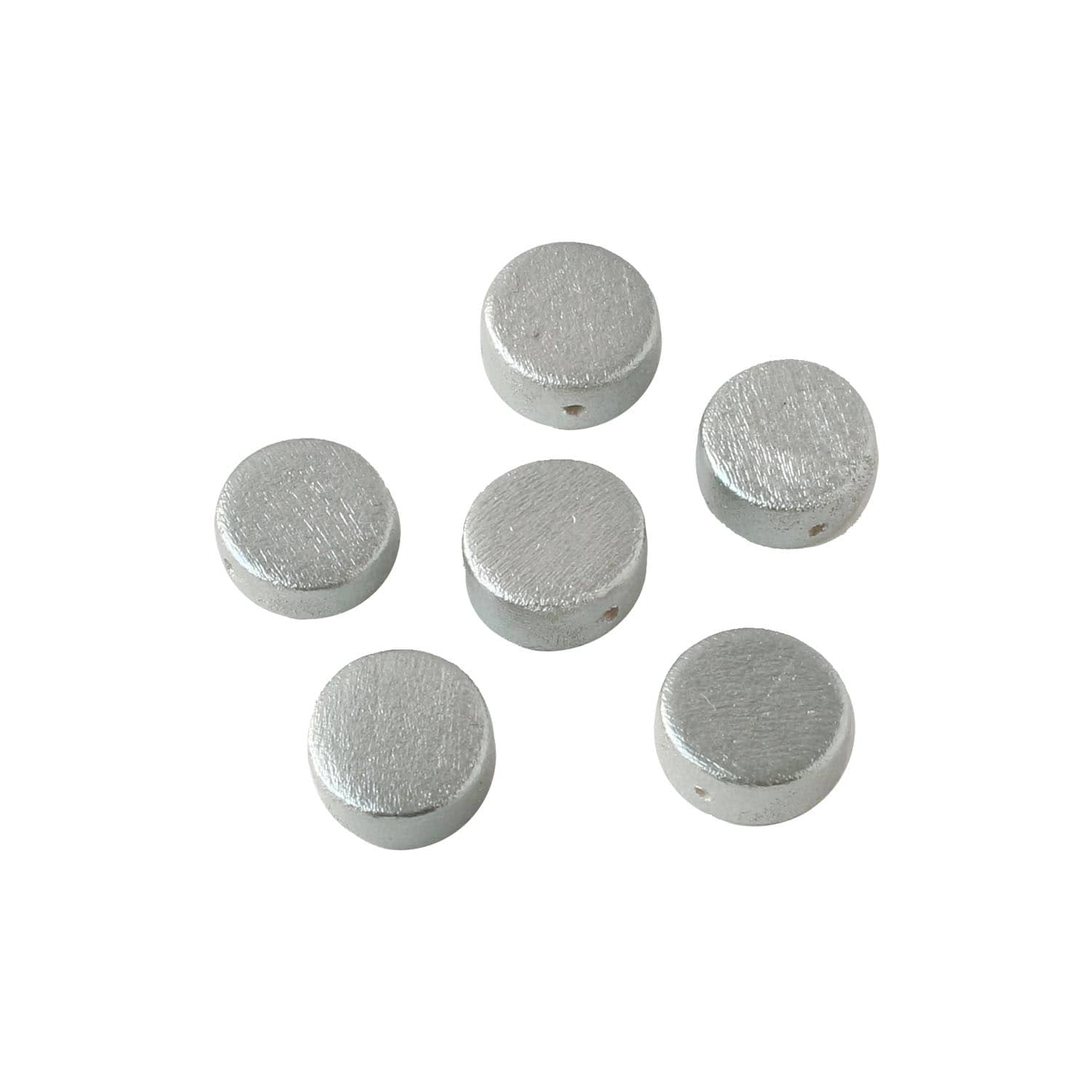 日本紐釦貿易 ウッドパール ラウンド φ13mm シルバー A23-1S (ご注文単位1束)【直送品】