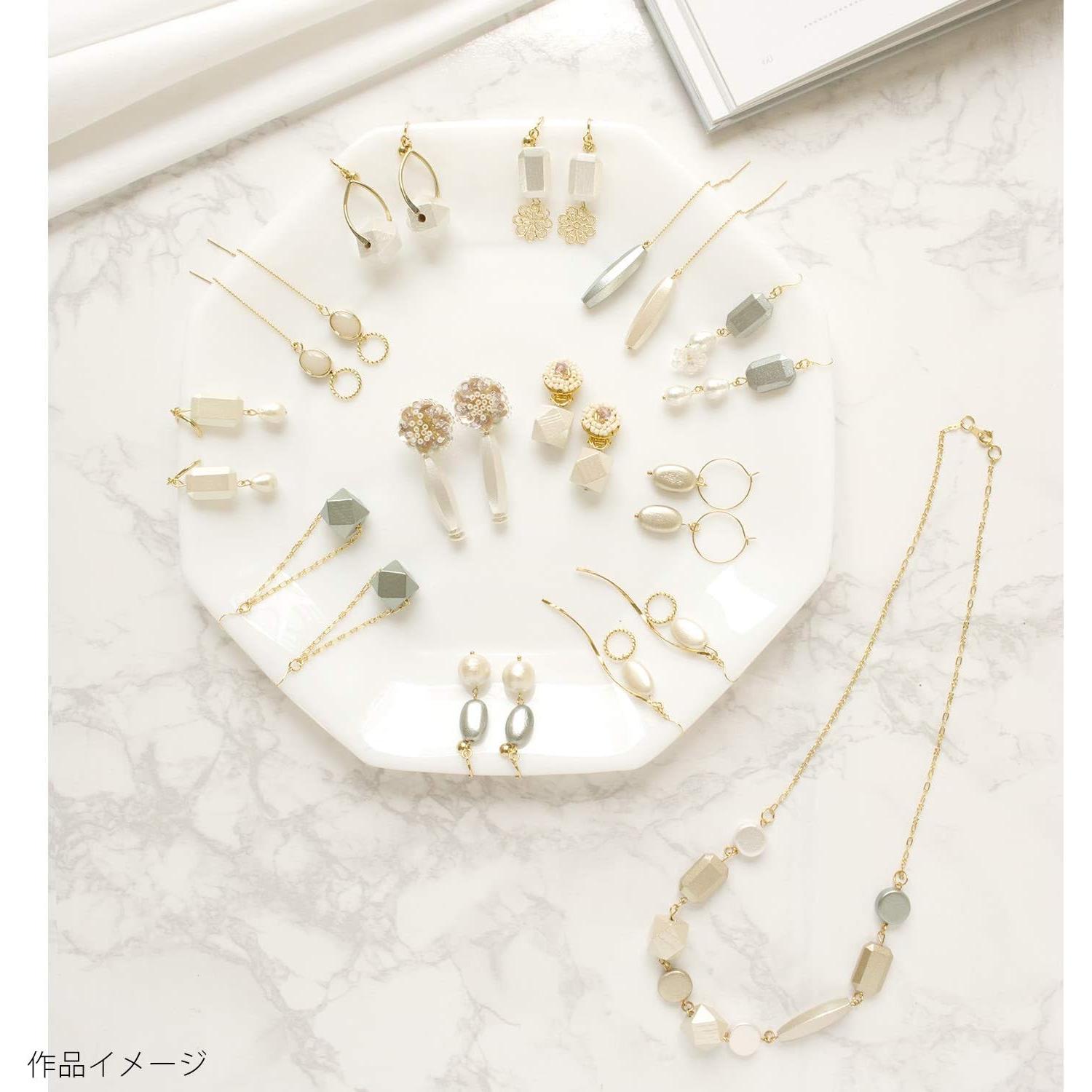 日本紐釦貿易 ウッドパール オーバル W10mm×H17mm ホワイト A23-2W (ご注文単位1束)【直送品】