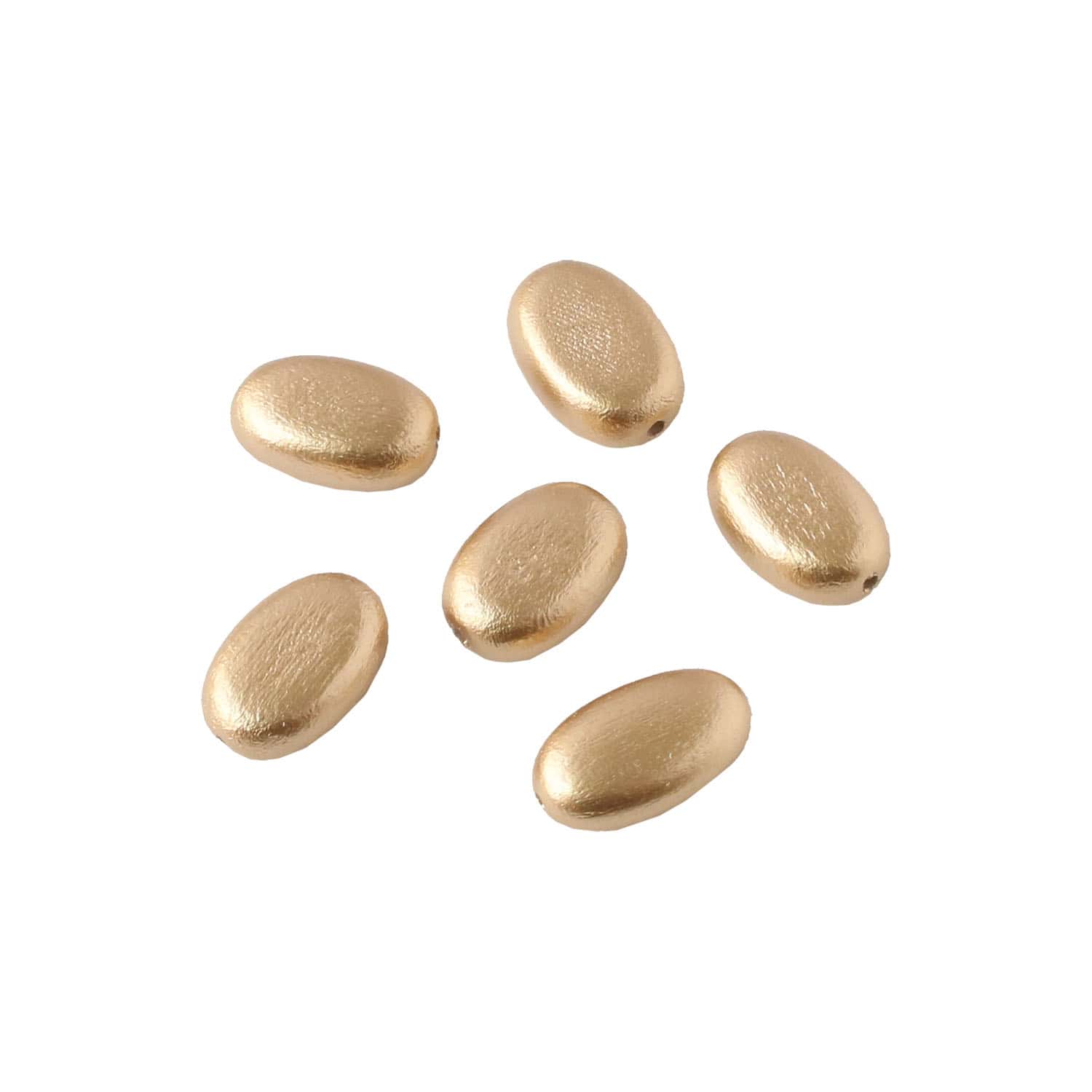 日本紐釦貿易 ウッドパール オーバル W10mm×H17mm シャンパンゴールド A23-2G (ご注文単位1束)【直送品】