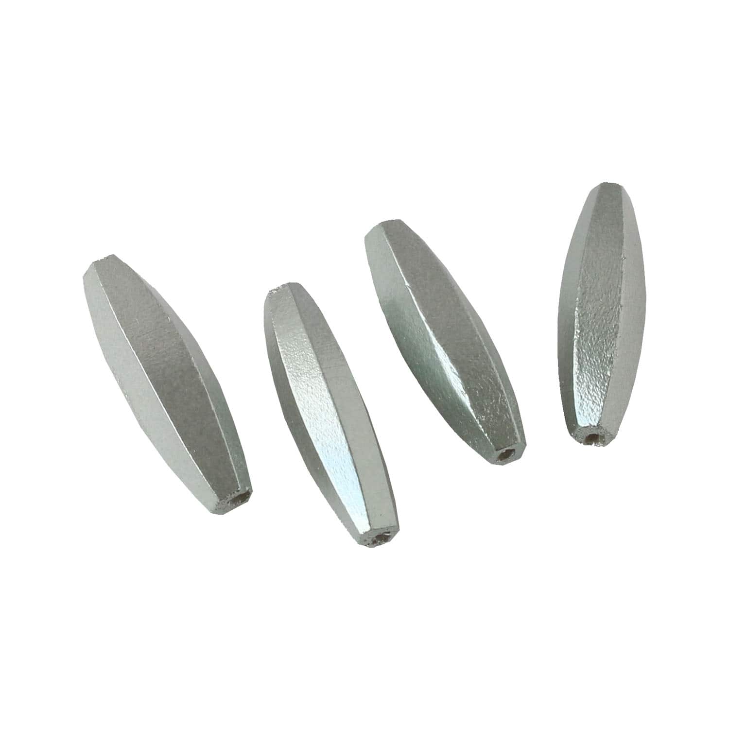 日本紐釦貿易 ウッドパール ナツメ W9mm×H31mm シルバー A23-5S (ご注文単位1束)【直送品】