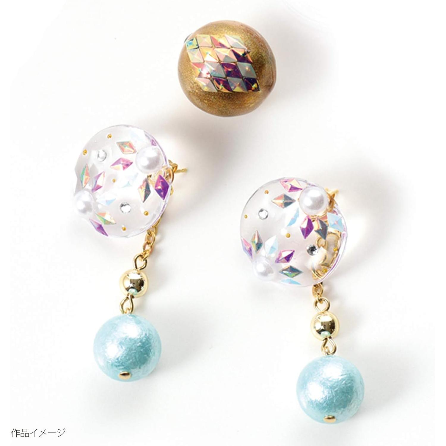 日本紐釦貿易 デコパーツ コルク風パウダー 2色セット 1個約0.3g T10-C (ご注文単位1セット)【直送品】