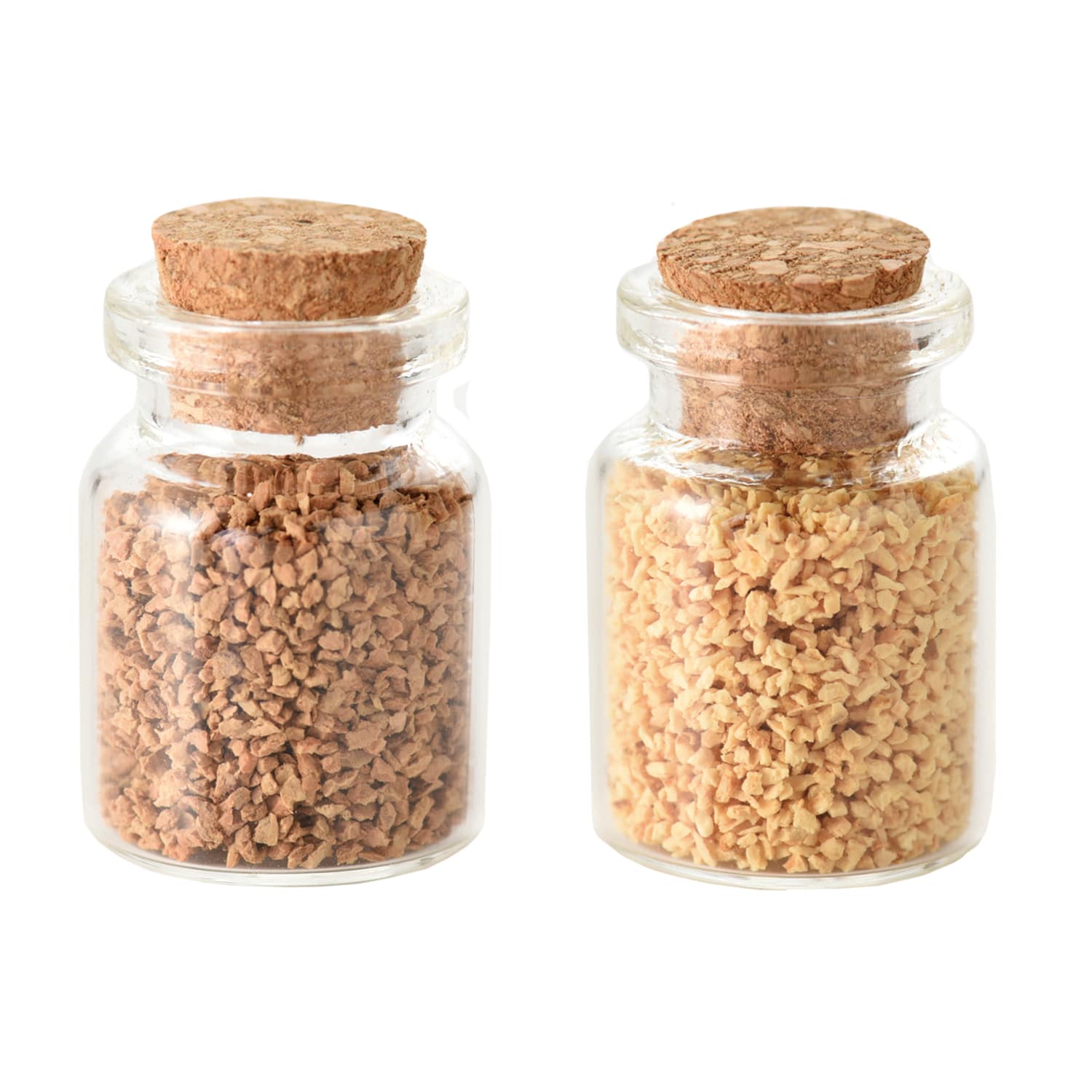 日本紐釦貿易 デコパーツ コルク風パウダー 2色セット 1個約0.3g T10-C (ご注文単位1セット)【直送品】