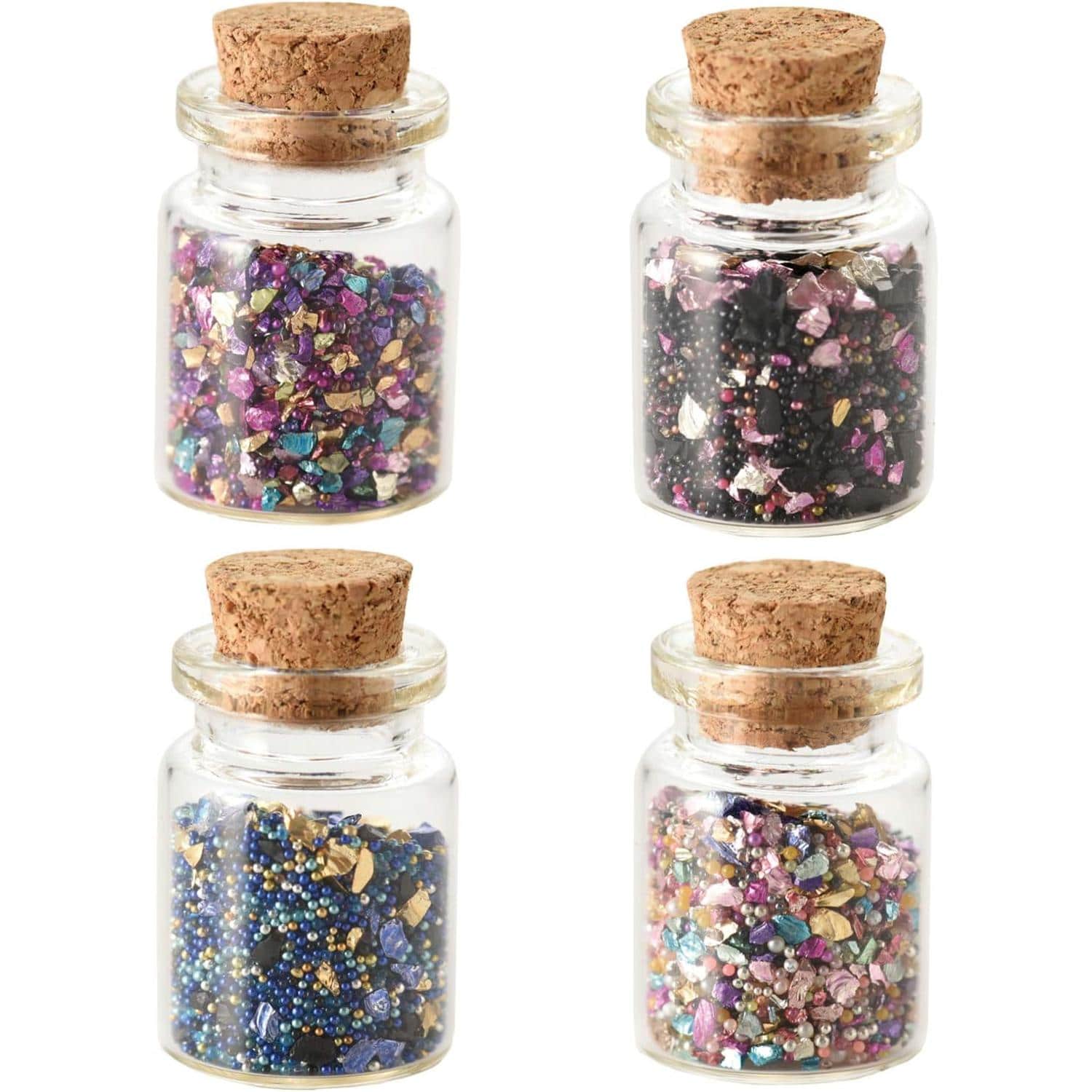 日本紐釦貿易 デコパーツ リュクシーサンドミックス 4色セット 1個約0.4g T10-F （ご注文単位1セット）【直送品】