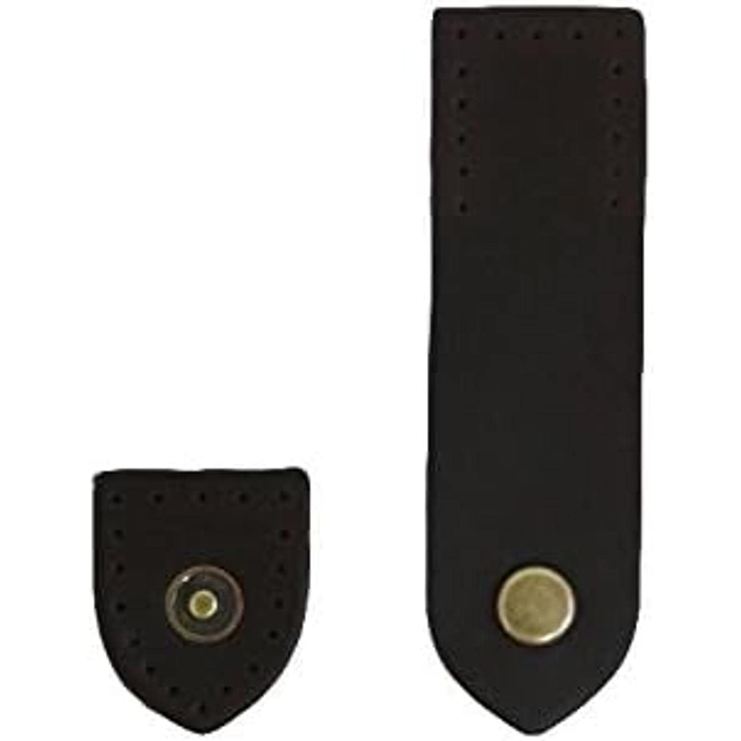 日本紐釦貿易 スナップ付き本革ベルト W2.5×H9cm チョコ KTF17-C (ご注文単位1個)【直送品】