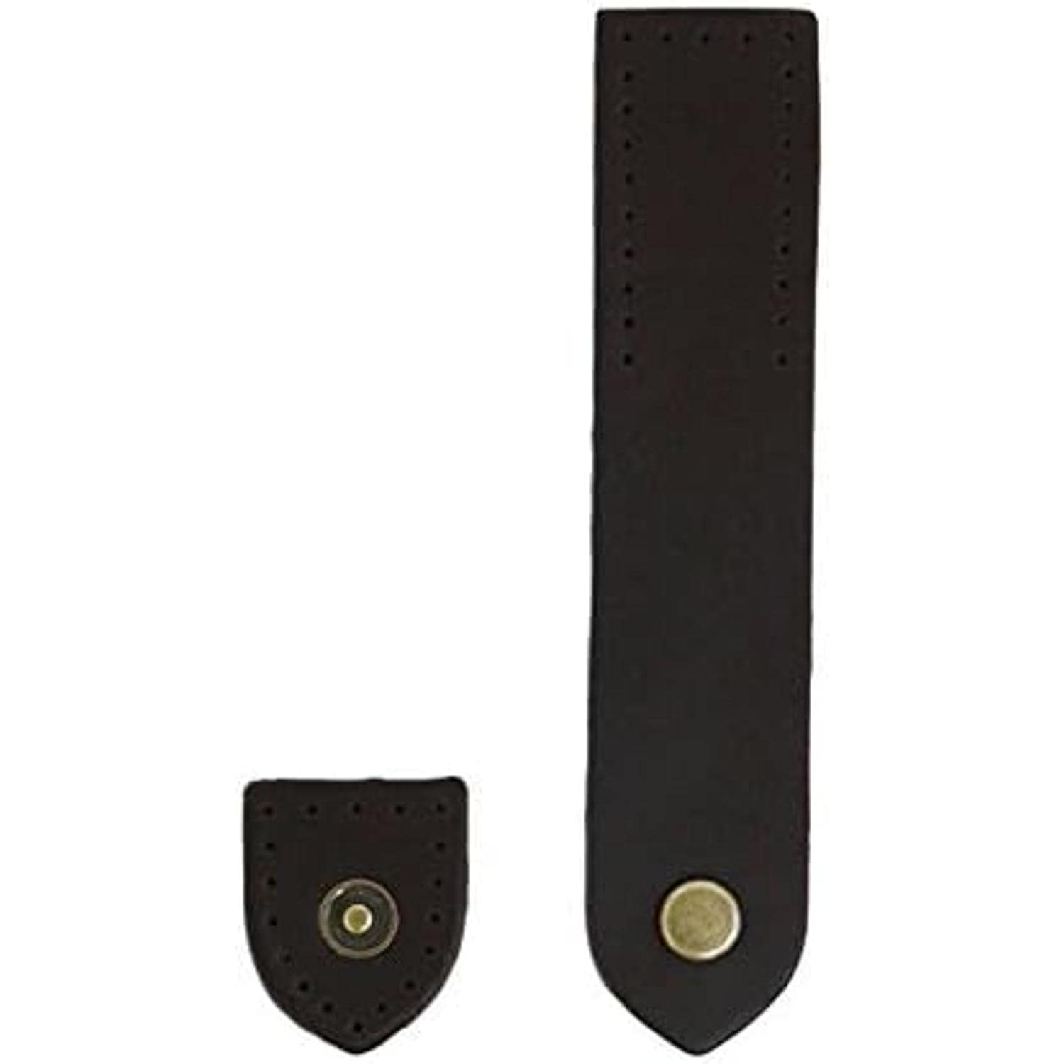 日本紐釦貿易 スナップ付き本革ベルト W2.5×H12cm チョコ KTF18-C (ご注文単位1個)【直送品】