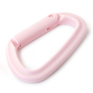 日本紐釦貿易 Y.K.K プラスチックカラビナ モーブピンク 1個 IN55-811 (ご注文単位1束)【直送品】