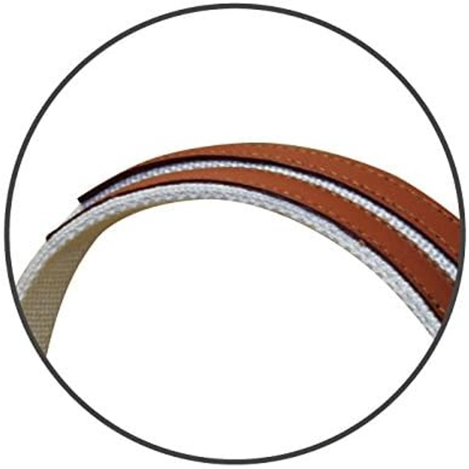 日本紐釦貿易 アクリル持手 本皮パーツ付 42cm 2本 KT30-W (ご注文単位1組)【直送品】