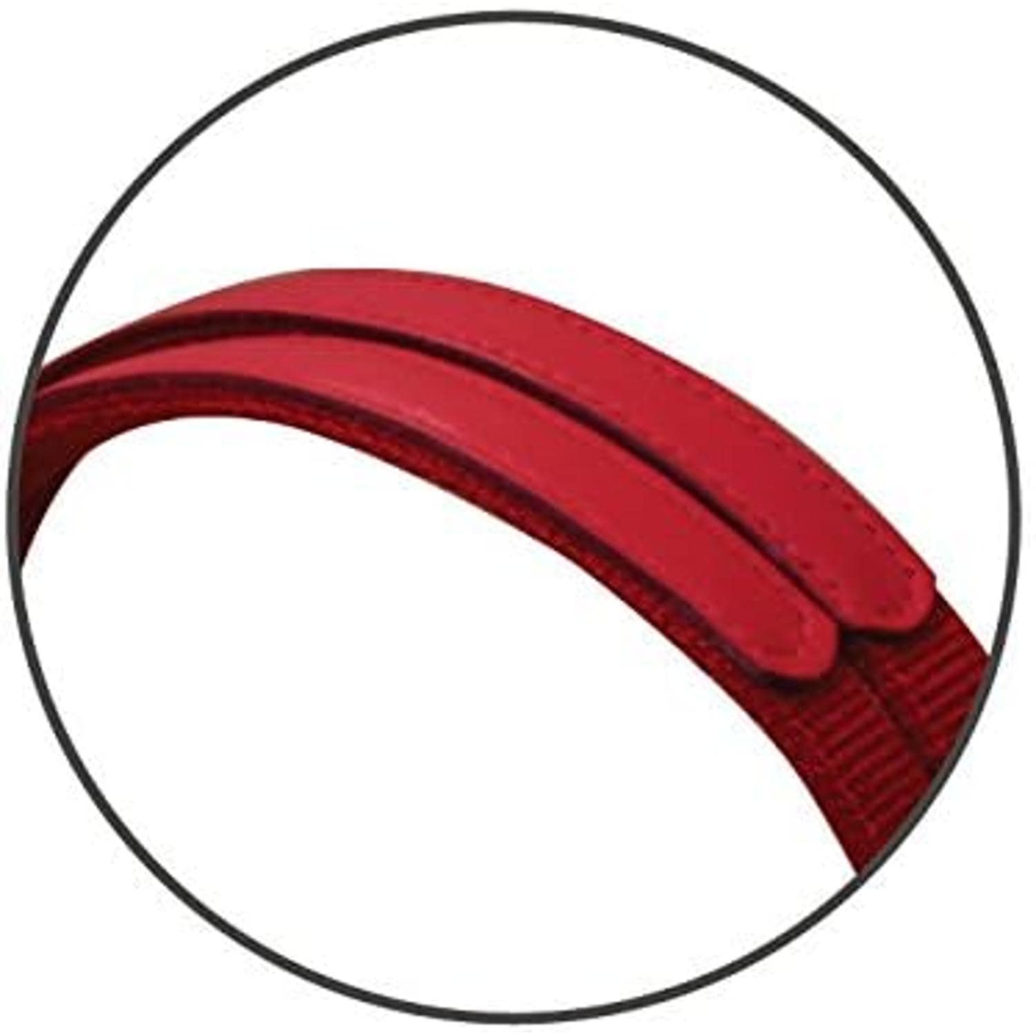 日本紐釦貿易 アクリル持手 本皮パーツ付 60cm 2本 KT42-R (ご注文単位1組)【直送品】