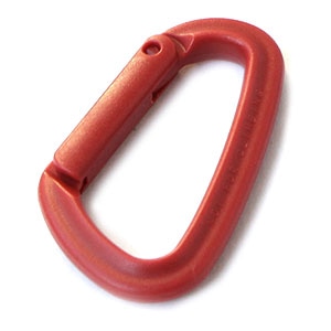 日本紐釦貿易 Y.K.K プラスチックカラビナ エンジ 1個 IN55-199 (ご注文単位1束)【直送品】