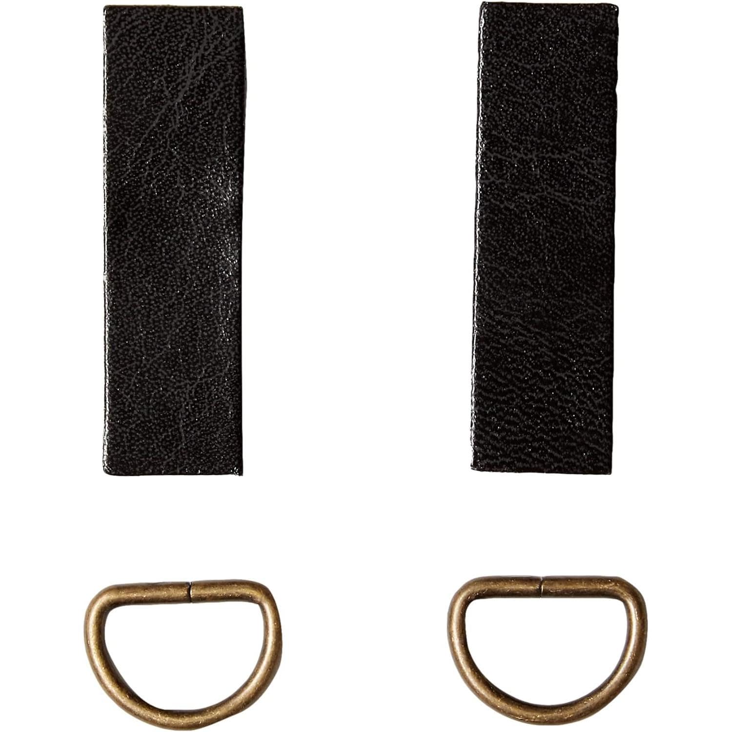 日本紐釦貿易 本革防水加工持ち手 リュックタイプ1本入り 2.5cm巾 黒 KT72-B (ご注文単位1本)【直送品】