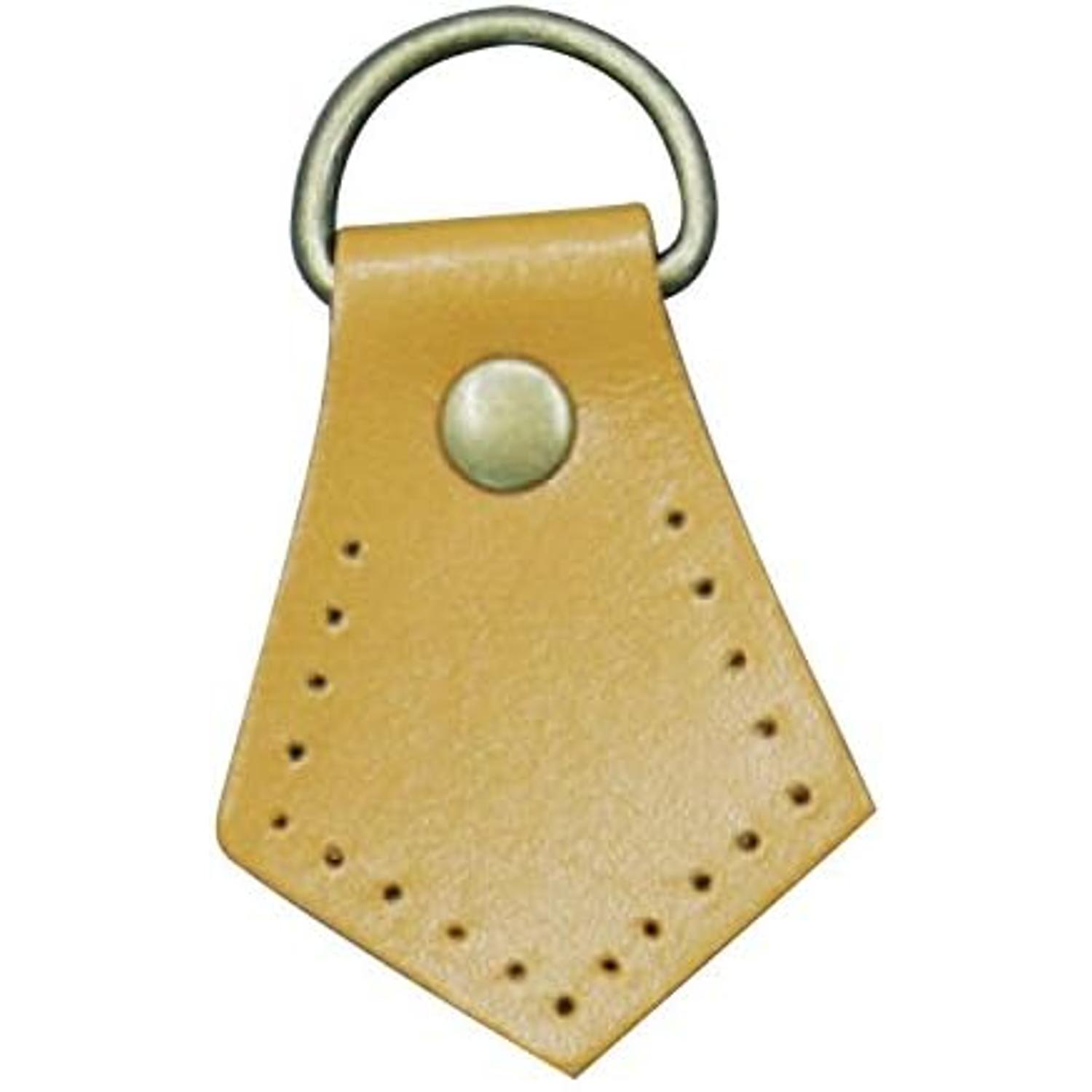 日本紐釦貿易 本革ジョイントパーツ 菱形 2個 KTF31-Y （ご注文単位1束）【直送品】