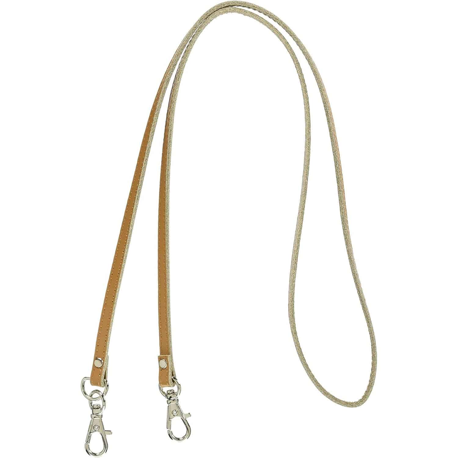 日本紐釦貿易 本革ネックストラップ 90cm KT74-Y （ご注文単位1組）【直送品】