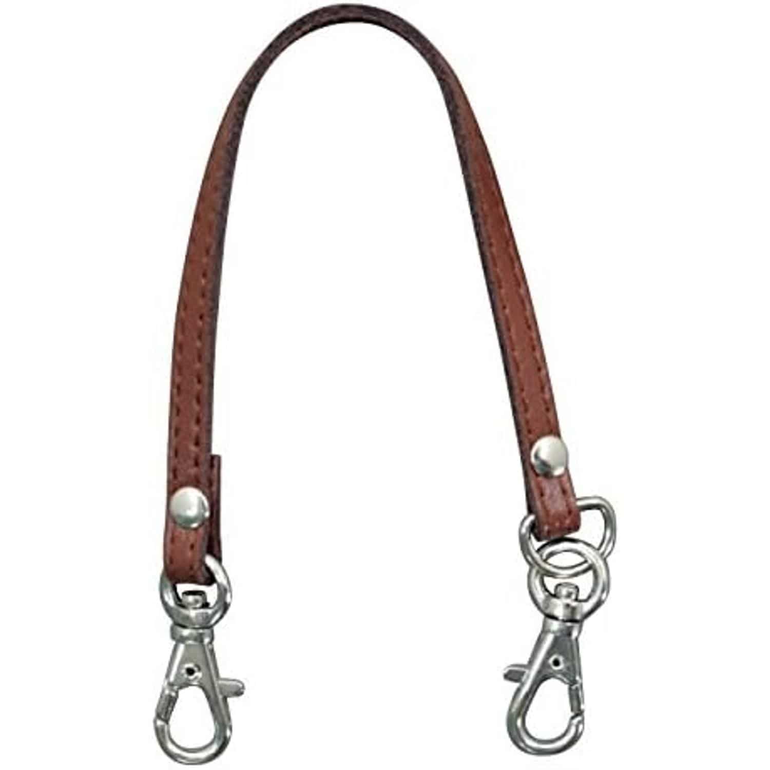 日本紐釦貿易 本革ストラップ 24cm 赤茶 KT75-A （ご注文単位1本）【直送品】