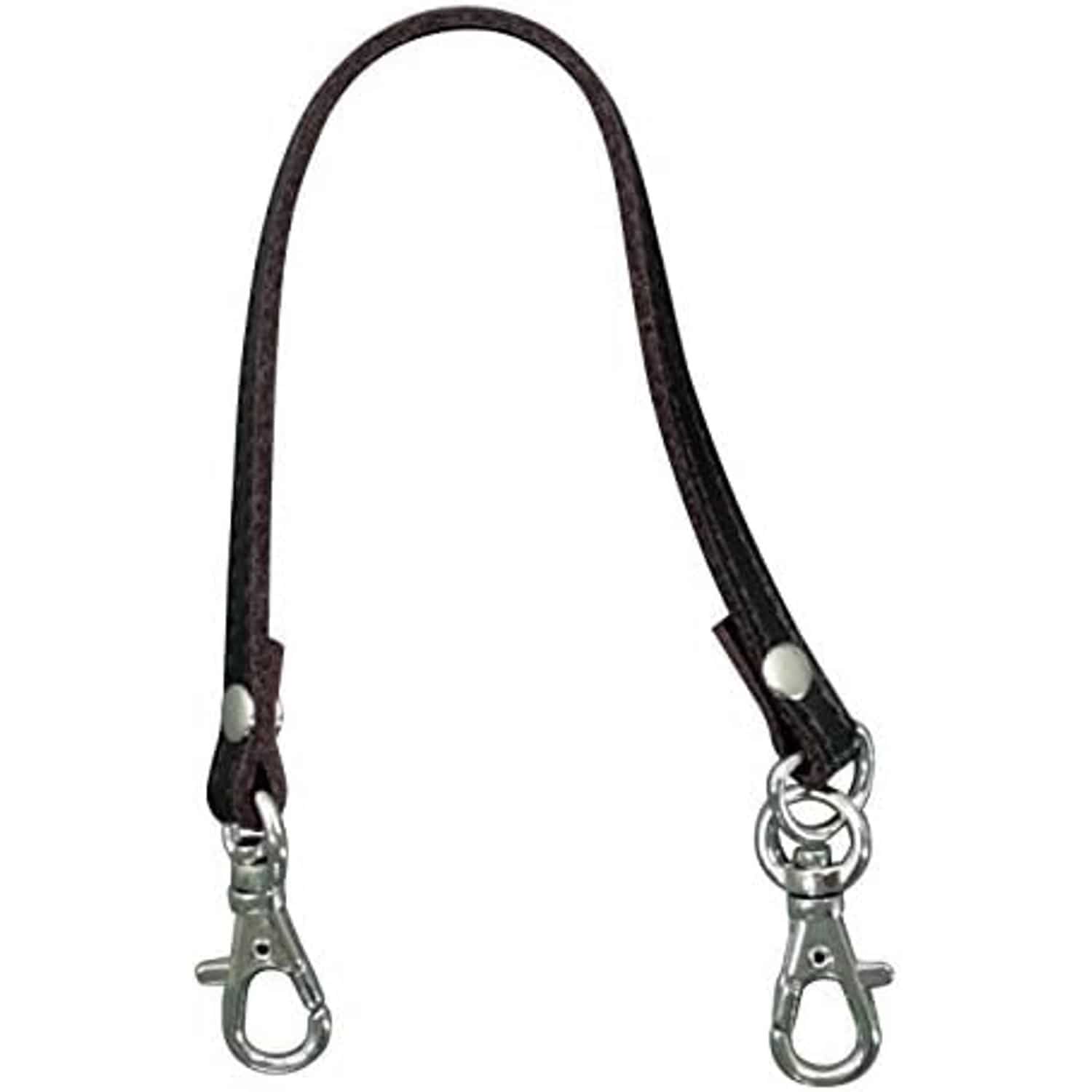 日本紐釦貿易 本革ストラップ 24cm チョコ KT75-C （ご注文単位1本）【直送品】