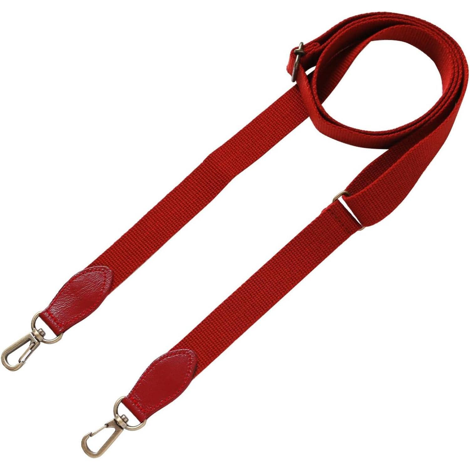 日本紐釦貿易 レザーコンビショルダー 巾20mm 本革パーツ付 KT86-R （ご注文単位1本）【直送品】