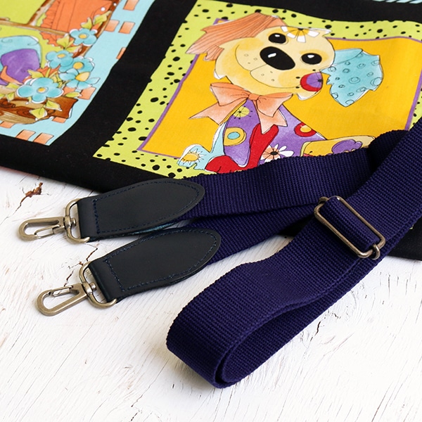 日本紐釦貿易 レザーコンビショルダー 巾30mm 本革パーツ付 KT87-C (ご注文単位1本)【直送品】