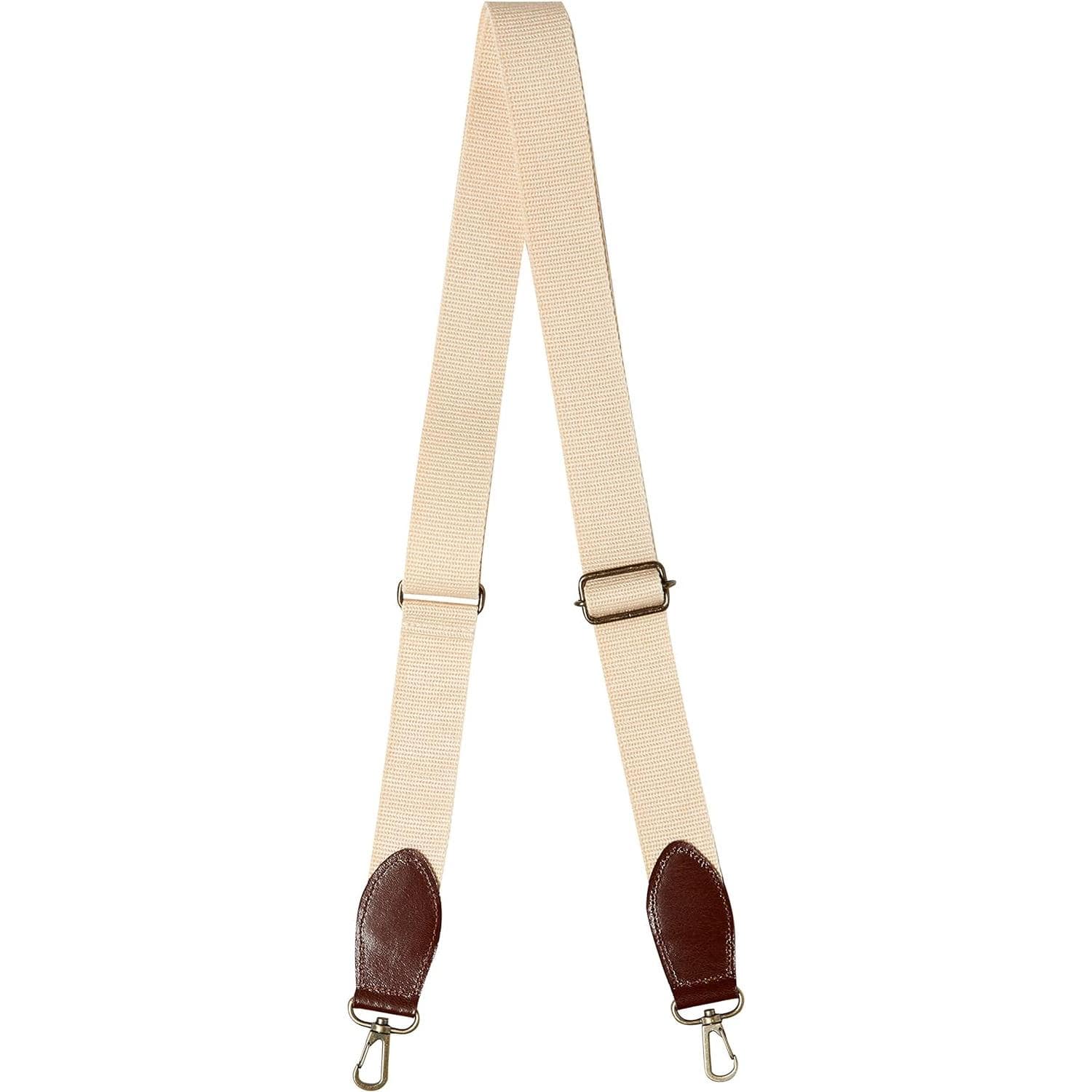 日本紐釦貿易 レザーコンビショルダー 巾30mm 本革パーツ付 KT87-W (ご注文単位1本)【直送品】