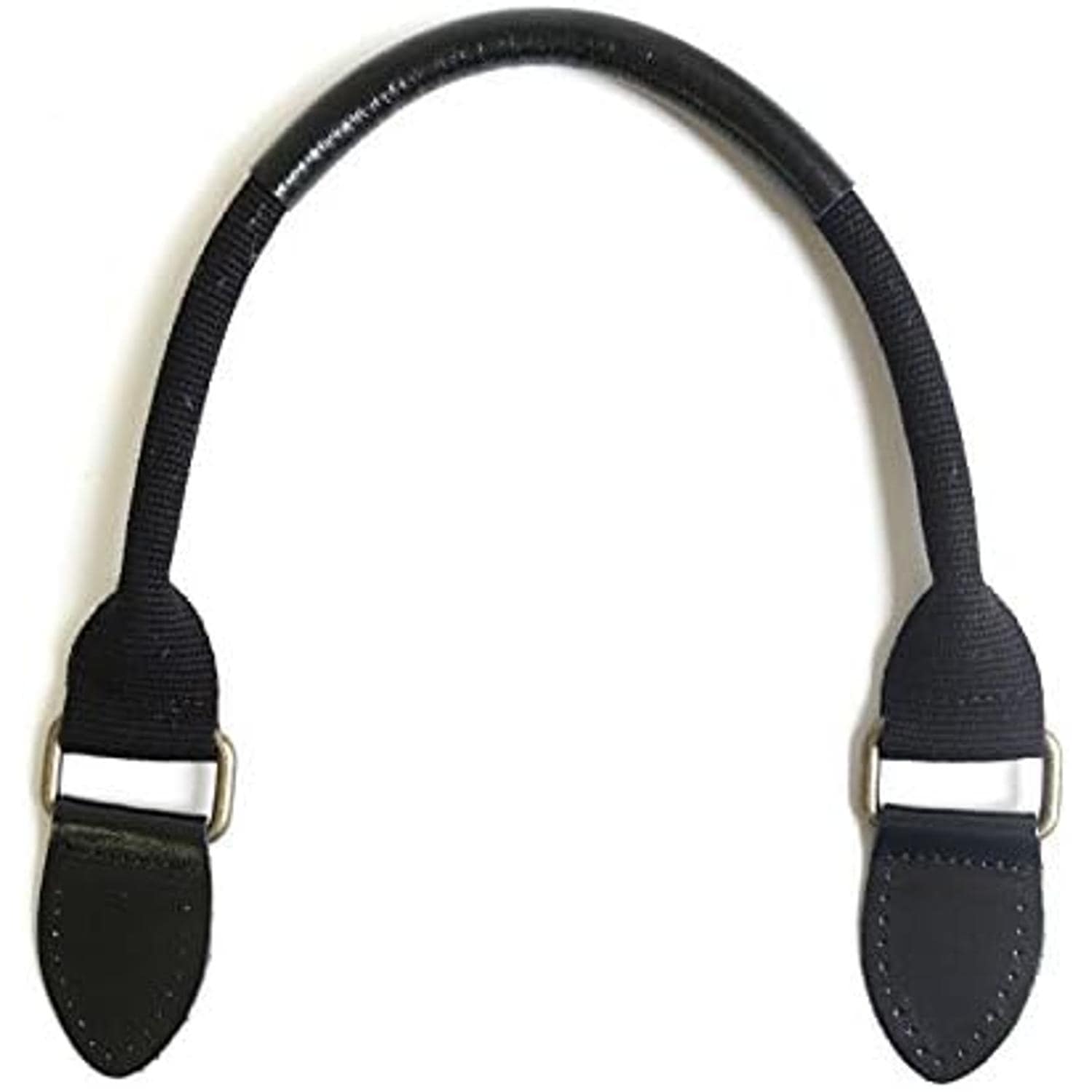 日本紐釦貿易 ツートン本革防水加工持ち手 2本1組 48cm 黒/黒 KT88-B （ご注文単位1組）【直送品】