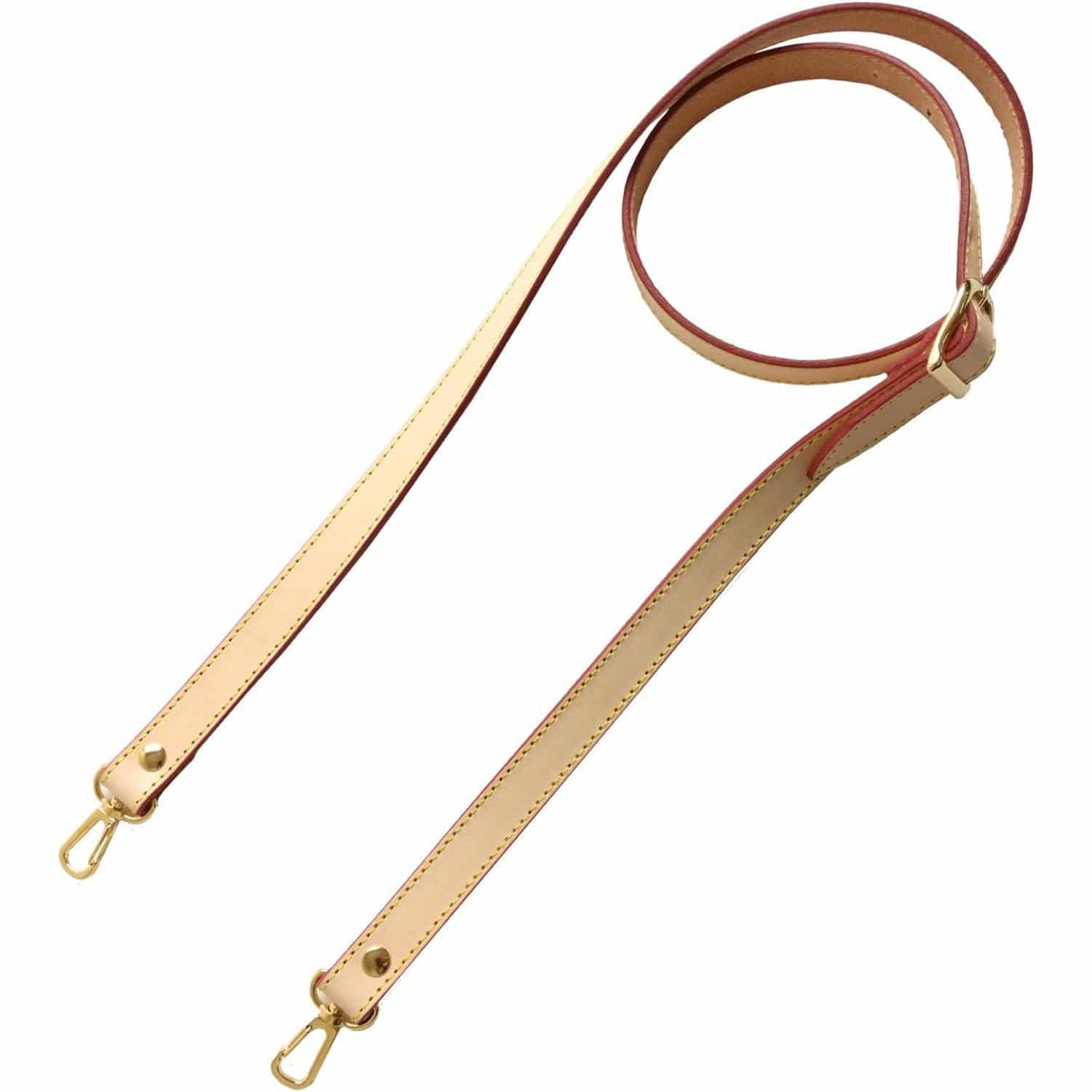 日本紐釦貿易 ヌメ革ショルダー ゴールド×ベージュ 約110cm~120cm 1本入 KT90G-E (ご注文単位1本)【直送品】