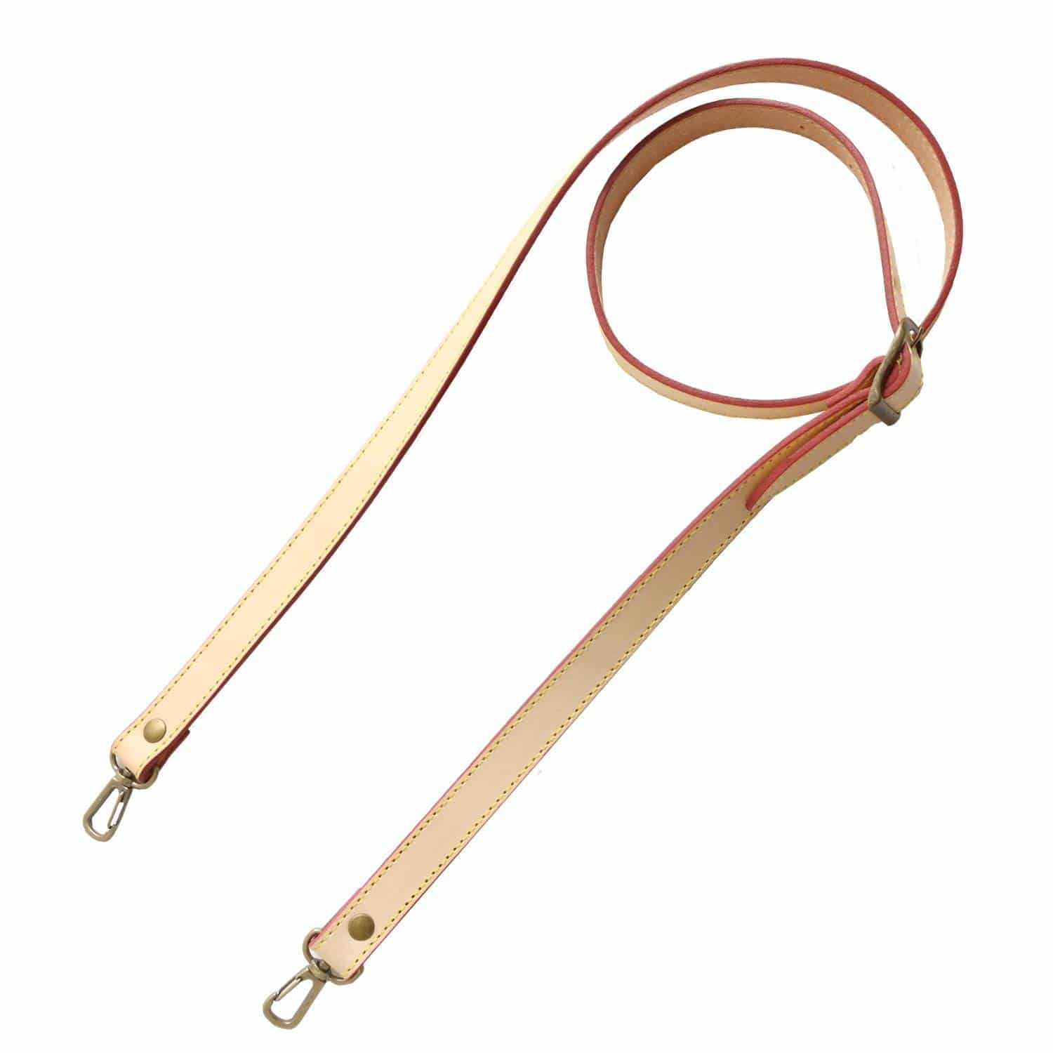 日本紐釦貿易 ヌメ革ショルダー アンティークゴールド×ベージュ 約110cm~120cm 1本入 KT90AG-E (ご注文単位1本)【直送品】