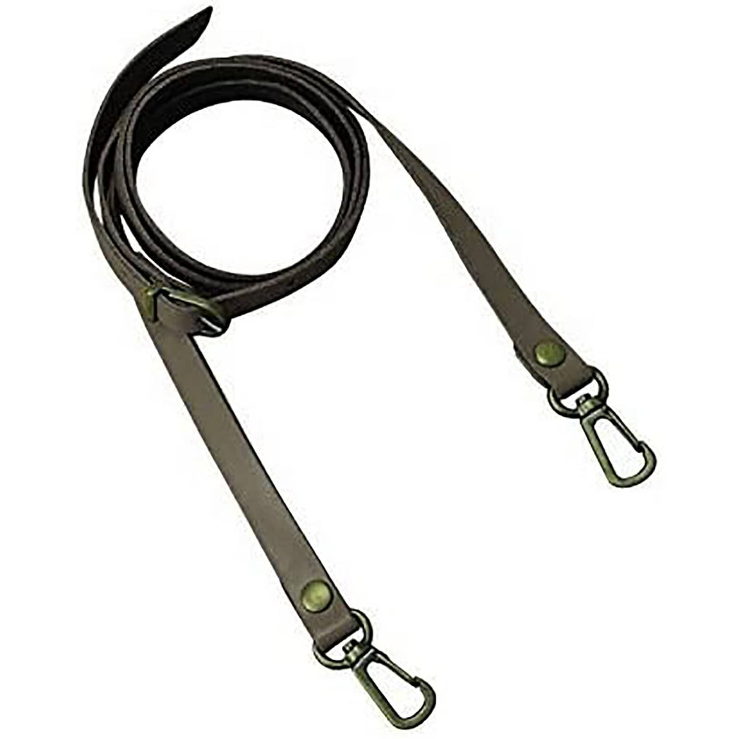 日本紐釦貿易 本革ショルダー持手 撥水加工 グレー 12mm巾 1組入 KT60-S (ご注文単位1本)【直送品】