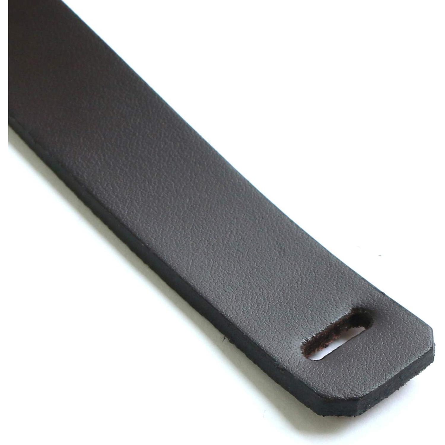 日本紐釦貿易 本革持ち手 チョコ 17mmx59.5cm 1組 KT91-C (ご注文単位1組)【直送品】