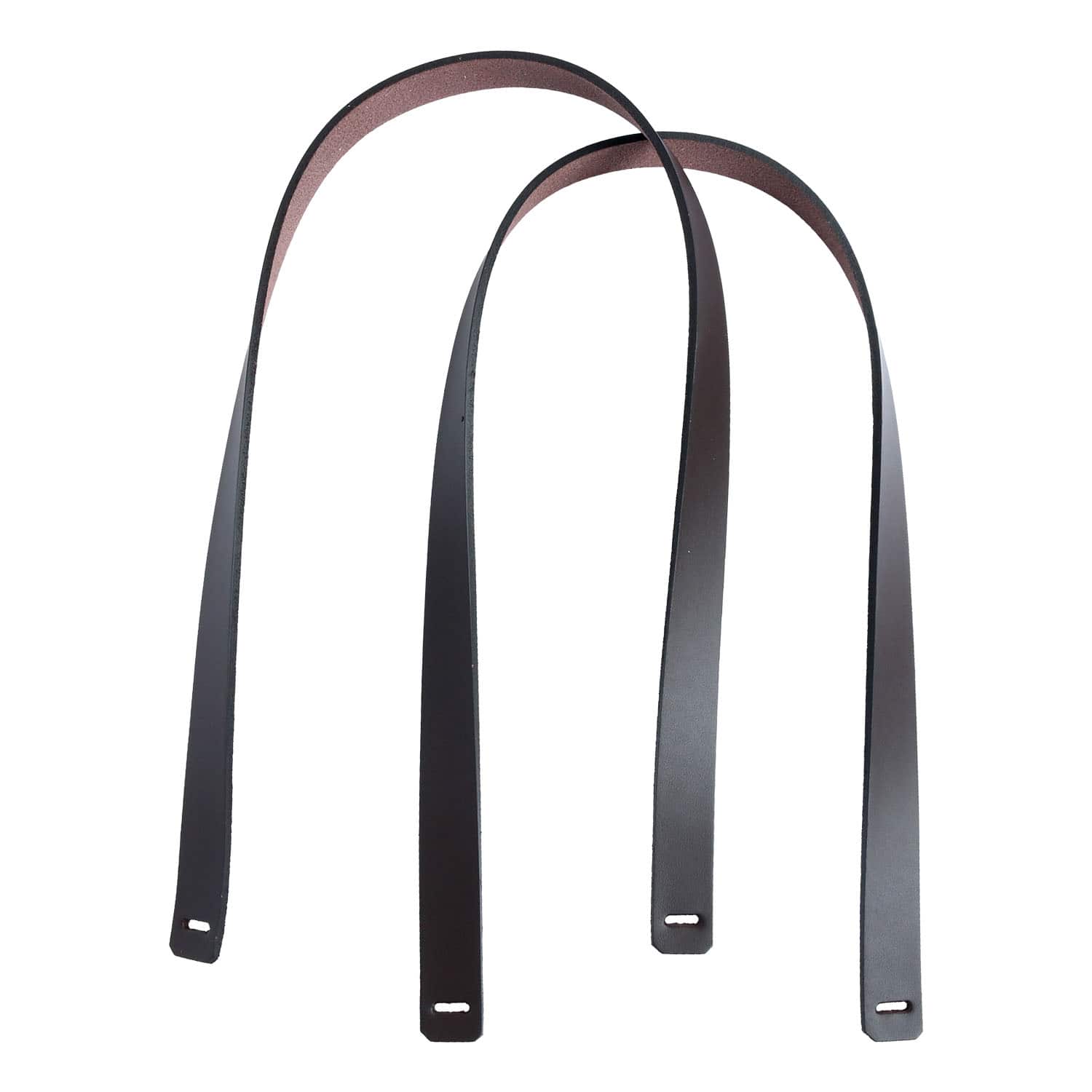 日本紐釦貿易 本革持ち手 チョコ 17mmx59.5cm 1組 KT91-C (ご注文単位1組)【直送品】