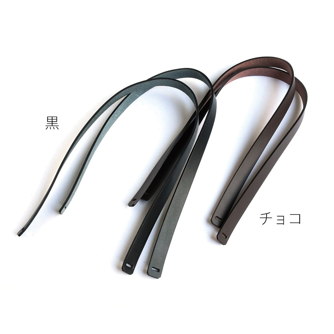 日本紐釦貿易 本革持ち手 チョコ 17mmx59.5cm 1組 KT91-C (ご注文単位1組)【直送品】