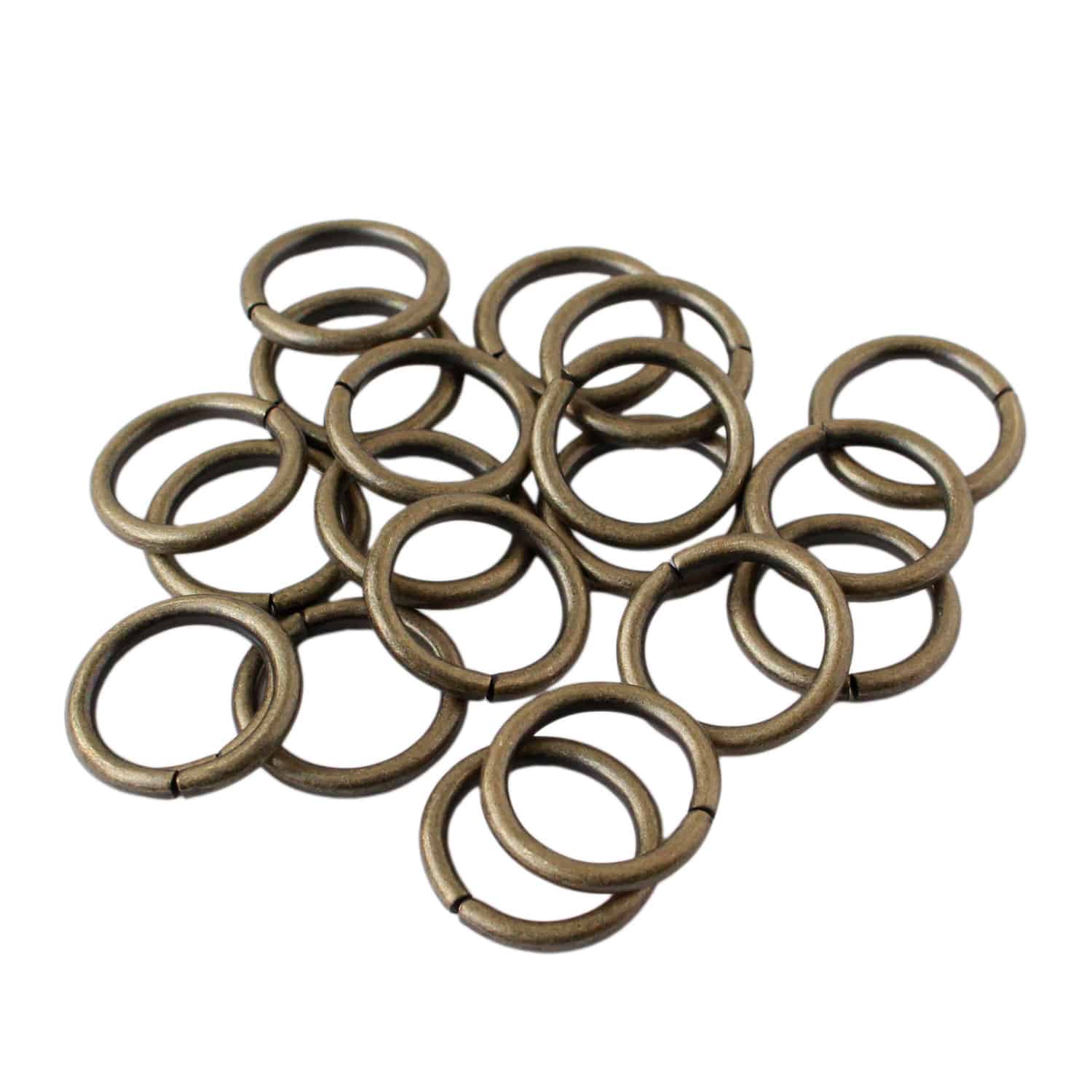 日本紐釦貿易 丸リング 内径15mm 20個入 アンティークゴールド S26-2 (ご注文単位1束)【直送品】