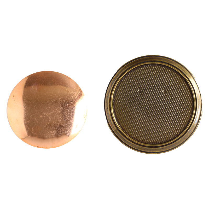 日本紐釦貿易(Nippon Chuko)NBK 銅板付き アンティークデザイン ブローチ台 丸 〈大〉 φ53mm 1個入 アンティークゴールド KK10-28AG 1袋(ご注文単位1袋)【直送品】