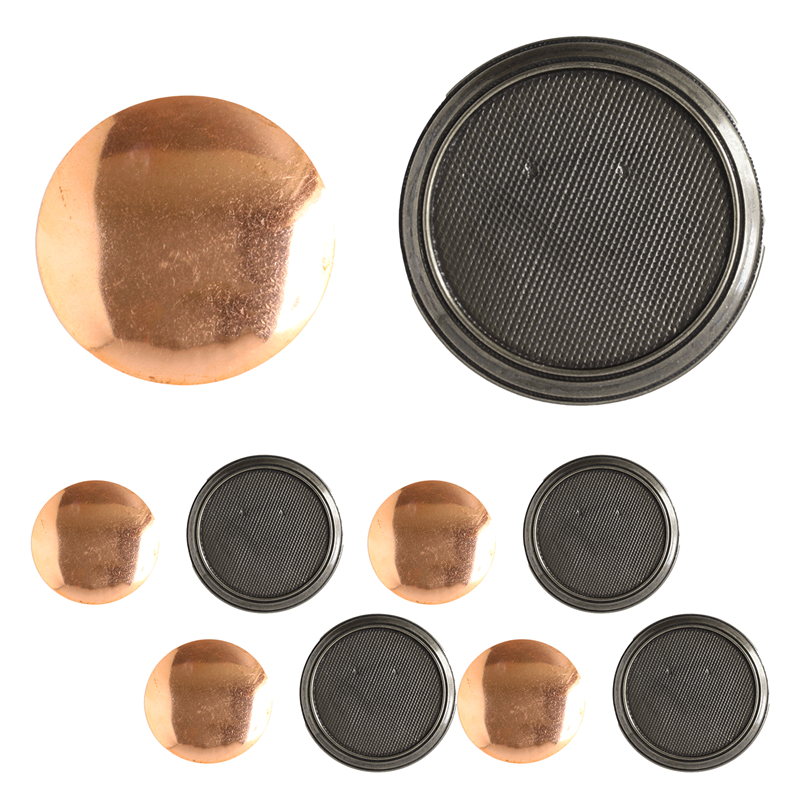 日本紐釦貿易(Nippon Chuko)NBK 銅板付き アンティークデザイン ブローチ台 丸 〈大〉 φ53mm 徳用5個入 アンティークシルバー KK10-28AS-5 1袋(ご注文単位1袋)【直送品】