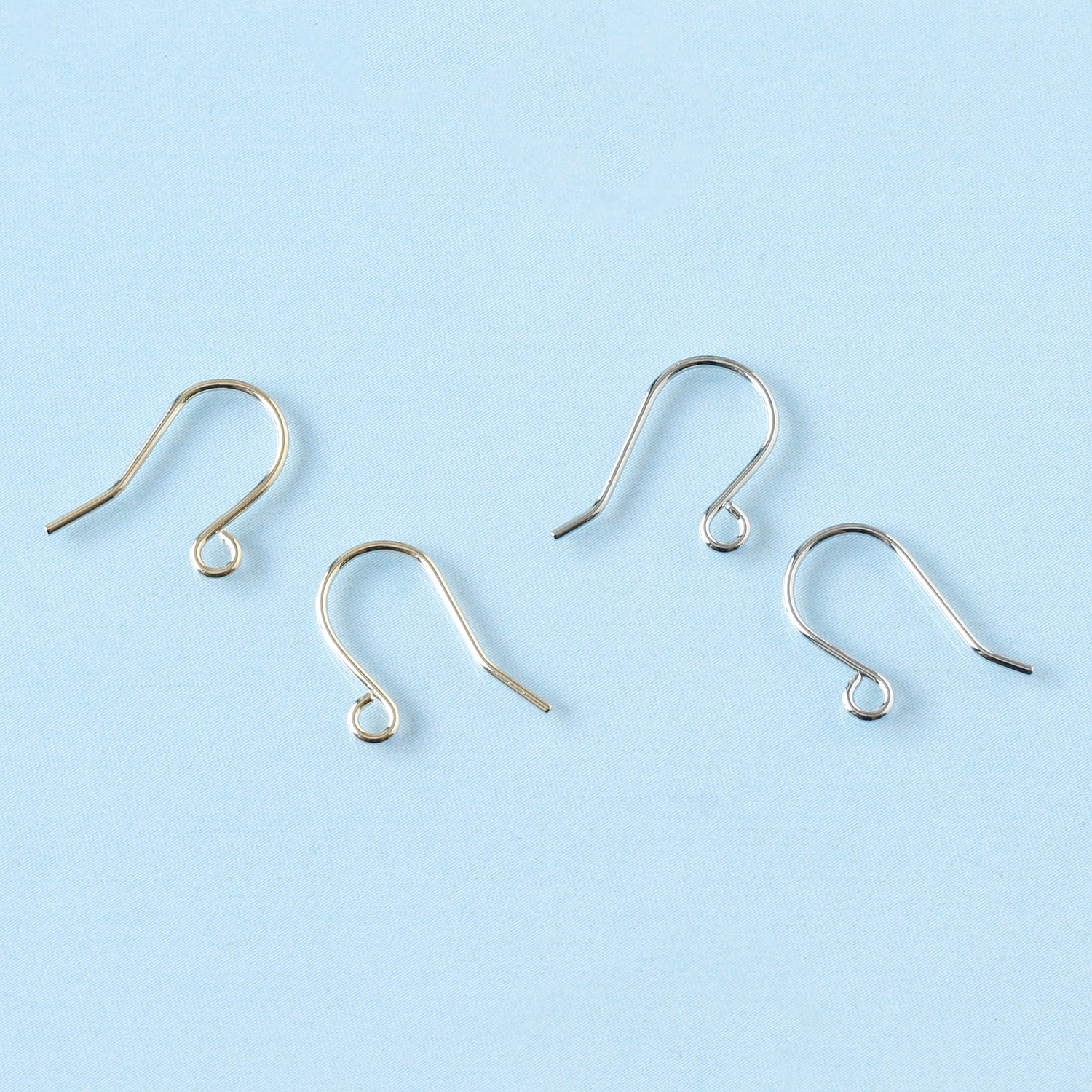 日本紐釦貿易 ニッケルフリー フックピアス 10組 ゴールド KE1502-G （ご注文単位1束）【直送品】