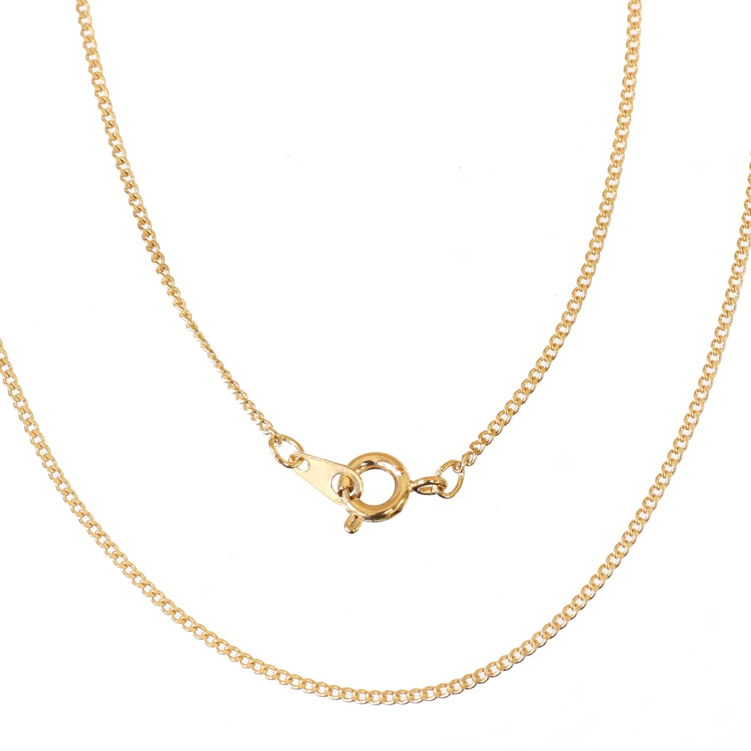 日本紐釦貿易 ニッケルフリー ネックレスチェーン 喜平チェーン 5本 ゴールド KE1506-G （ご注文単位1束）【直送品】