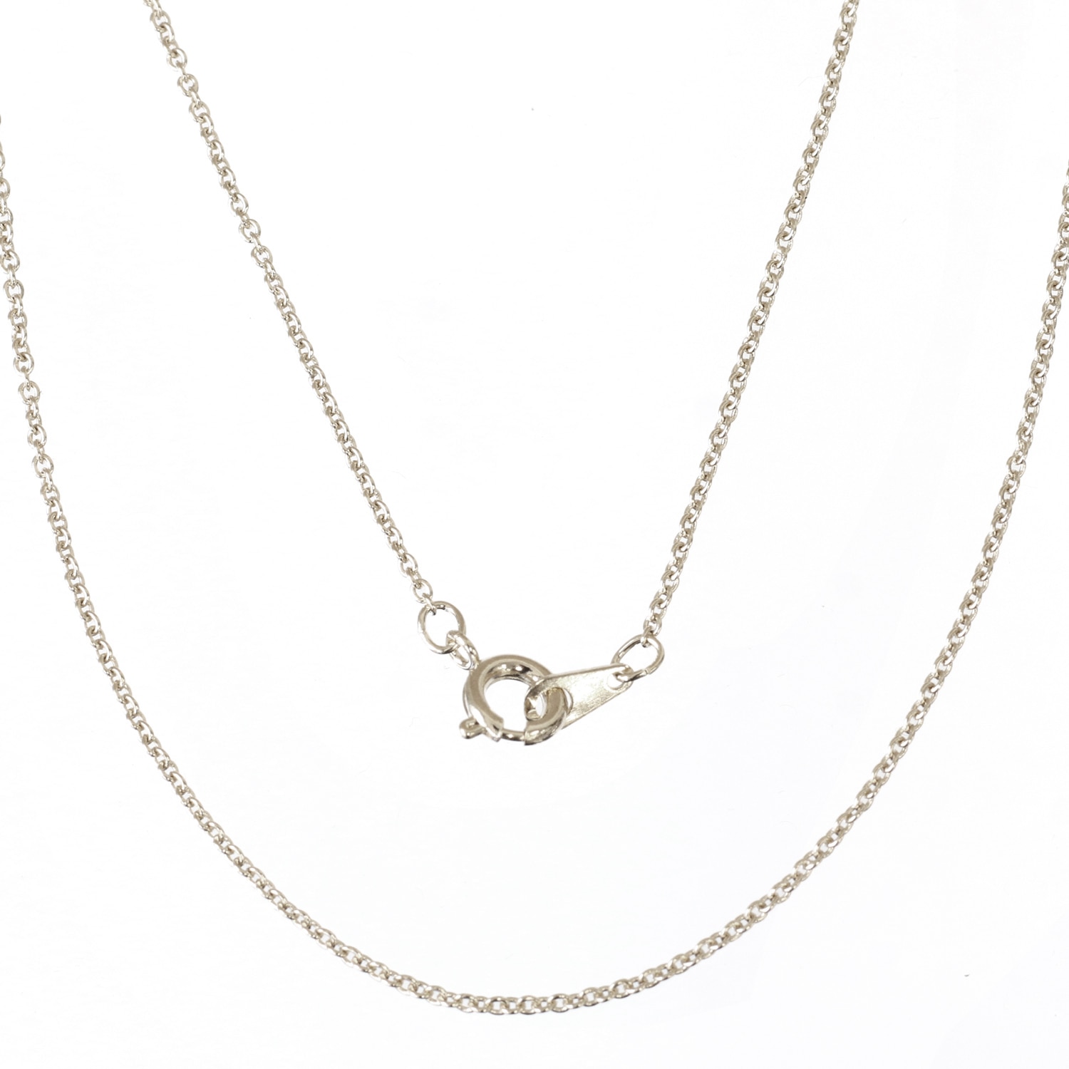 日本紐釦貿易 ニッケルフリー ネックレスチェーン あずきチェーン 5本 シルバー KE1507-S （ご注文単位1束）【直送品】