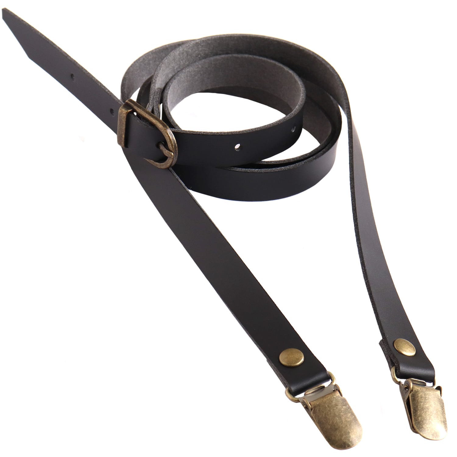 日本紐釦貿易 サスペンダー式ショルダーストラップ ブラック 1本入 S1415-B (ご注文単位1本)【直送品】