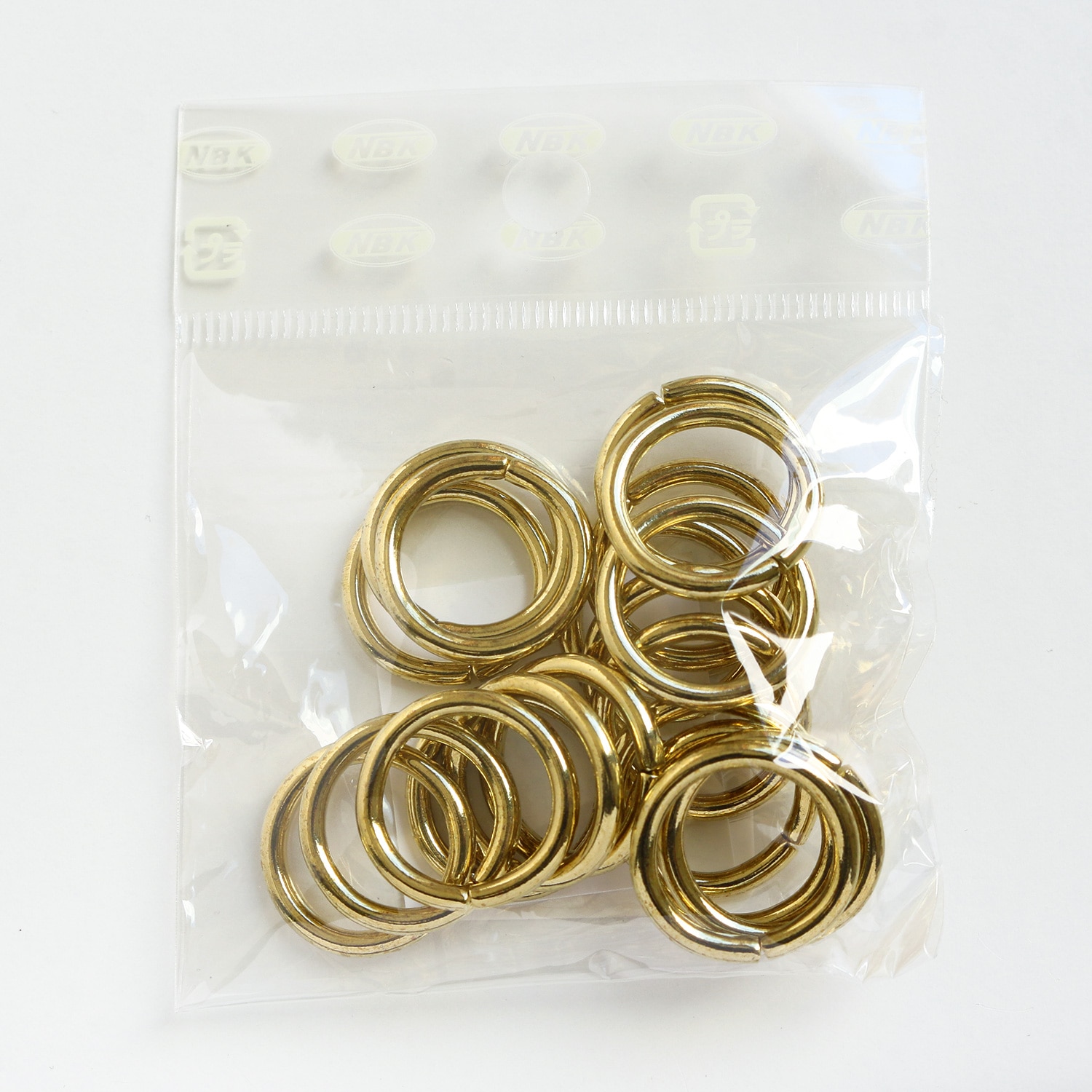 日本紐釦貿易 丸リング 内径15mm 20個入 ゴールド S26-1 (ご注文単位1束)【直送品】