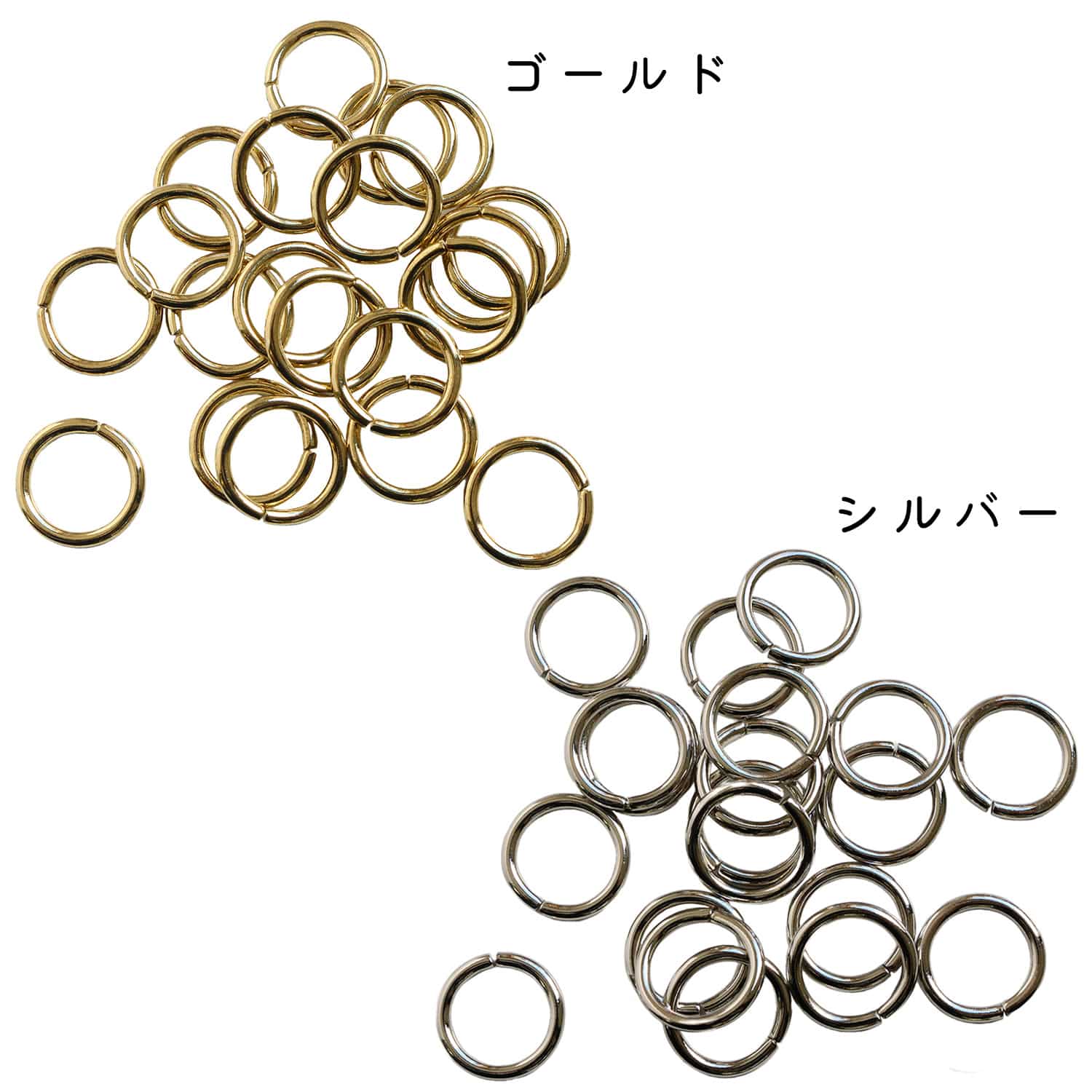 日本紐釦貿易 丸リング 内径15mm 20個入 ゴールド S26-1 (ご注文単位1束)【直送品】