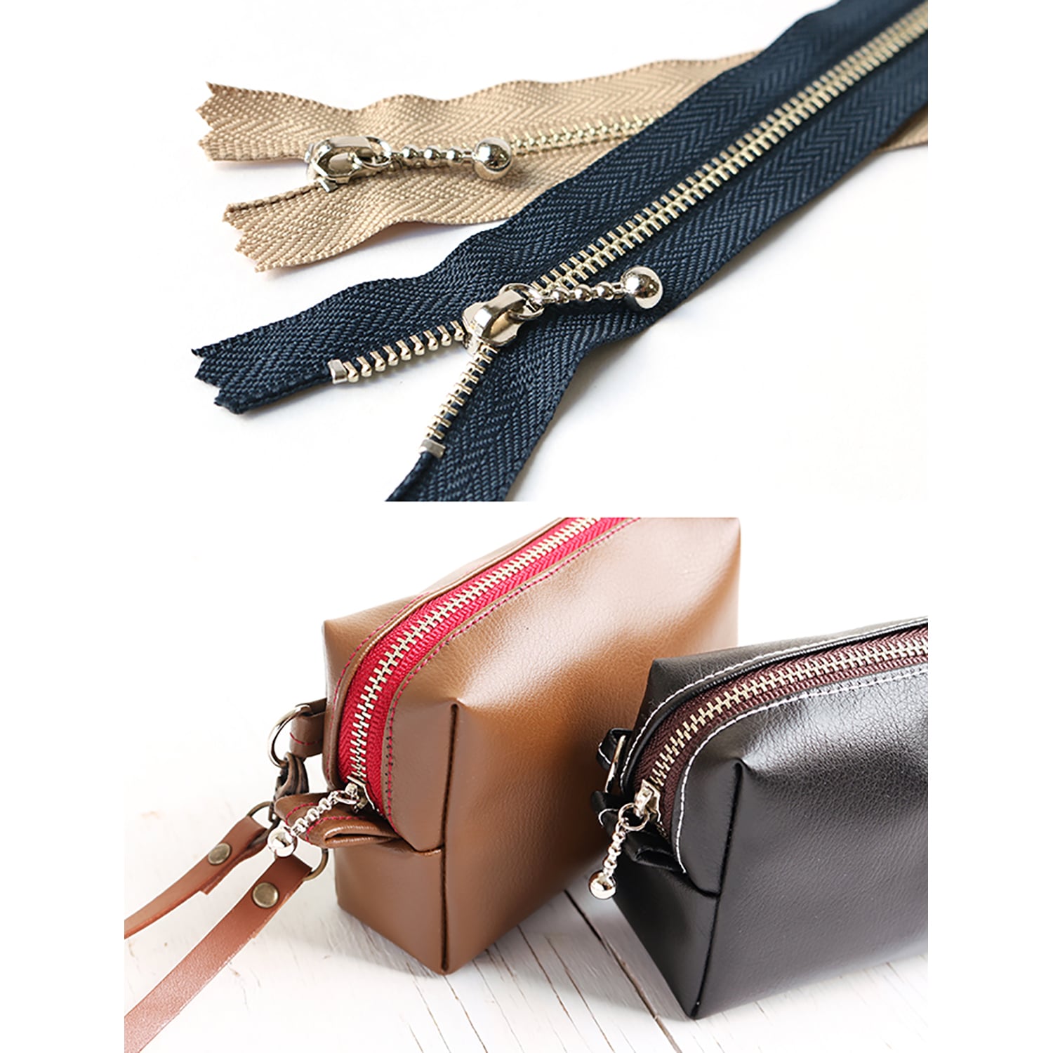 日本紐釦貿易 Y.K.K 玉付きファスナー シルバー 10cm 各1本10色セット 3N10-10MIX (ご注文単位1束)【直送品】