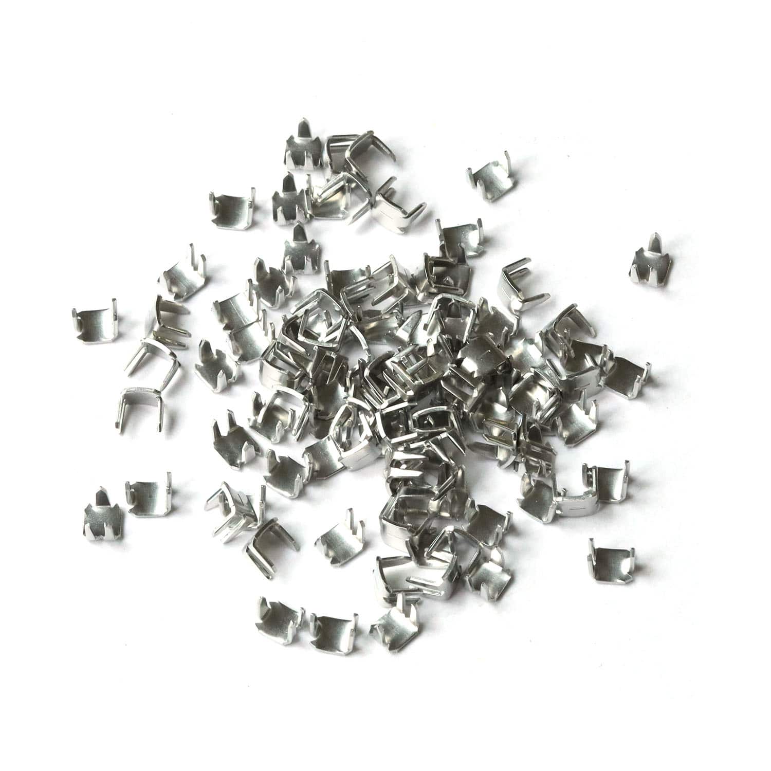 日本紐釦貿易 Y.K.K ファスナー用止め金具 上止めパーツ 50組入 コイルファスナー用/4~5号対応 ニッケル F2-217 （ご注文単位1束）【直送品】