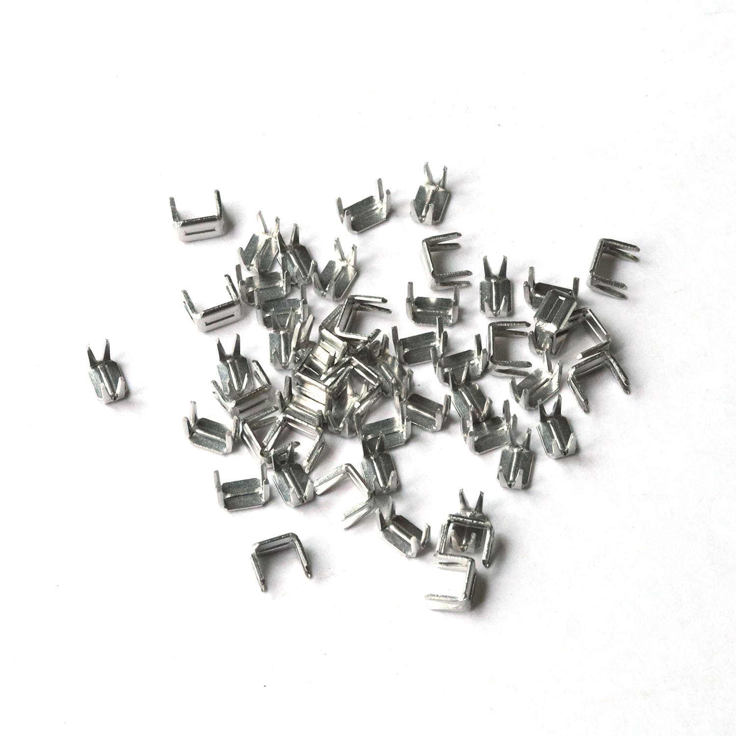 日本紐釦貿易 Y.K.K ファスナー用止め金具 下止めパーツ 50個入 金属/3号対応 ニッケル F2-222 （ご注文単位1束）【直送品】