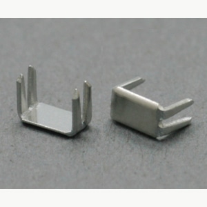 日本紐釦貿易 Y.K.K ファスナー用止め金具 下止めパーツ 50個入 コイルファスナー用/3号対応 ニッケル F2-226 （ご注文単位1束）【直送品】