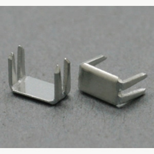 日本紐釦貿易 Y.K.K ファスナー用止め金具 下止めパーツ 50個入 コイルファスナー用/4~5号対応 ニッケル F2-227 (ご注文単位1束)【直送品】