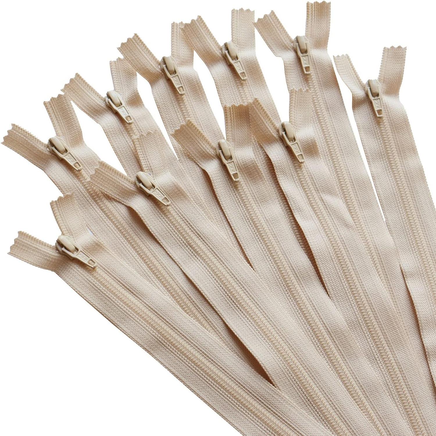 日本紐釦貿易 Y.K.K フラットニットファスナー 40cm 同色10本入り col.572 FN40-572 （ご注文単位1束）【直送品】