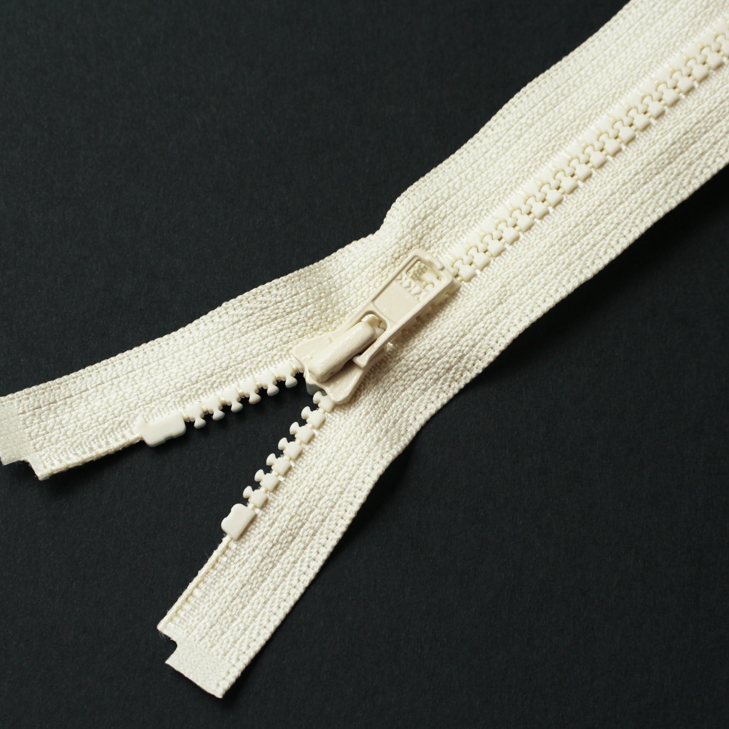 日本紐釦貿易 Y.K.K ビスロンオープンファスナー 40cm 同色3本入 col.801 生成 3VS40-801 (ご注文単位1束)【直送品】