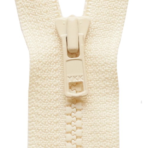 日本紐釦貿易 Y.K.K ビスロンオープンファスナー 40cm 同色3本入 col.801 生成 3VS40-801 (ご注文単位1束)【直送品】