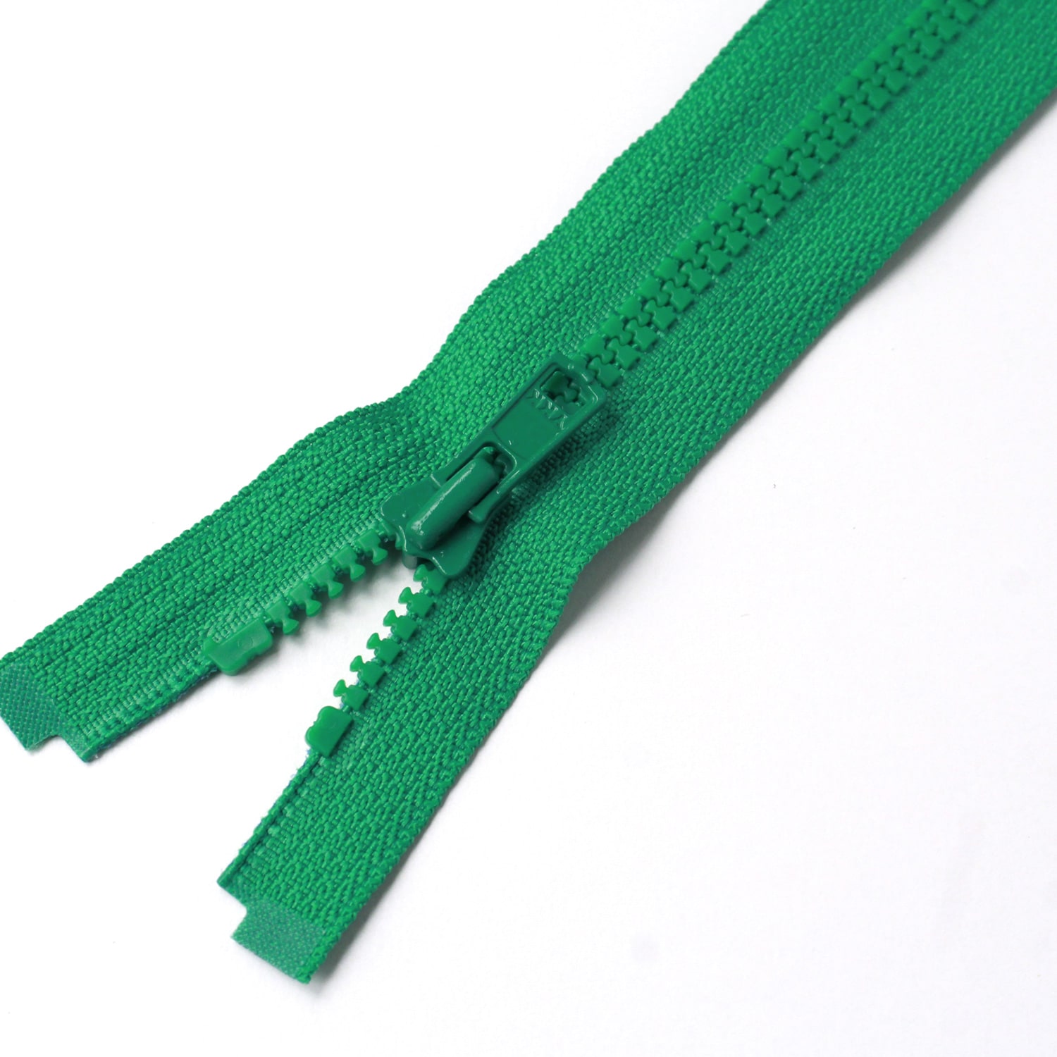 日本紐釦貿易 Y.K.K ビスロンオープンファスナー 40cm 同色3本入 col.540 緑 3VS40-540 (ご注文単位1束)【直送品】