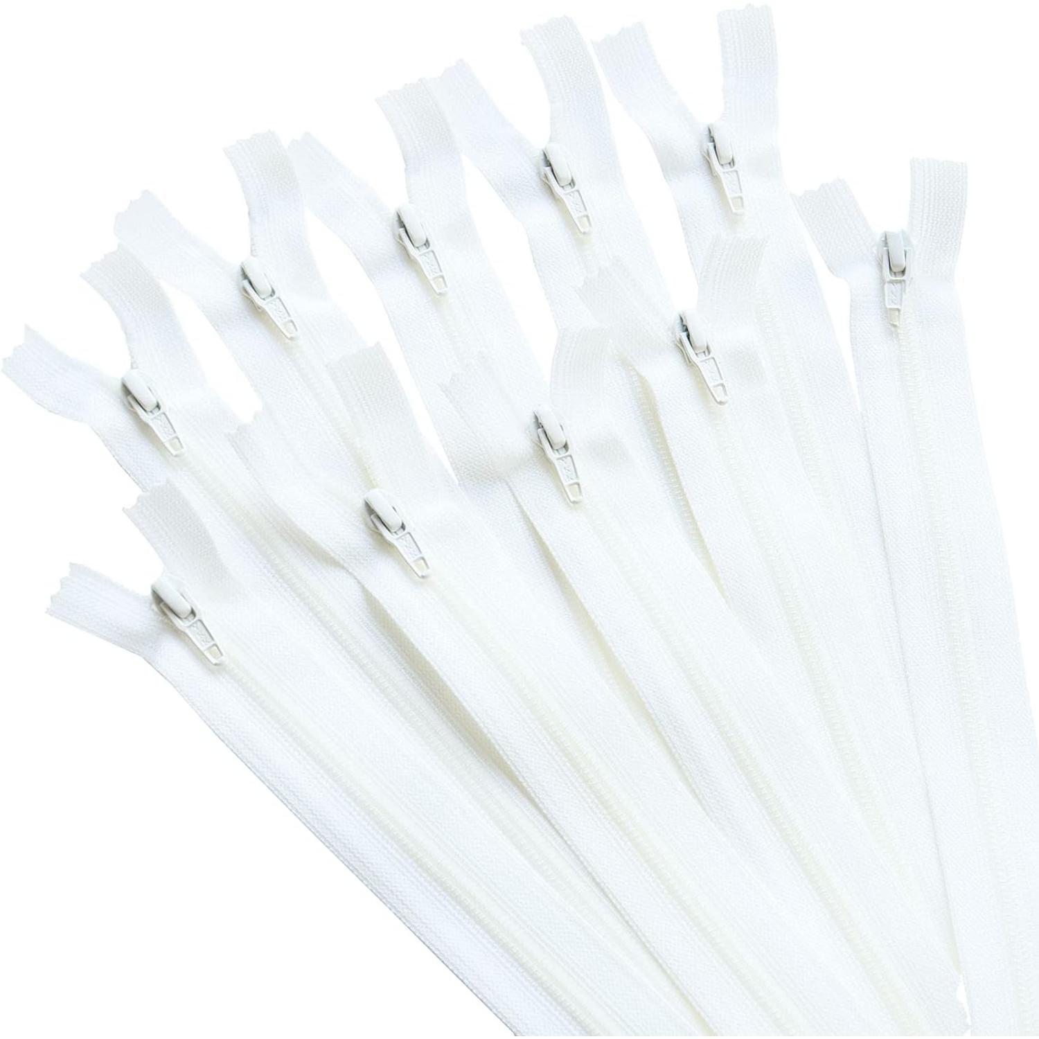 日本紐釦貿易 Y.K.K フラットニットファスナー 40cm 同色10本入り col.501 FN40-501 （ご注文単位1束）【直送品】