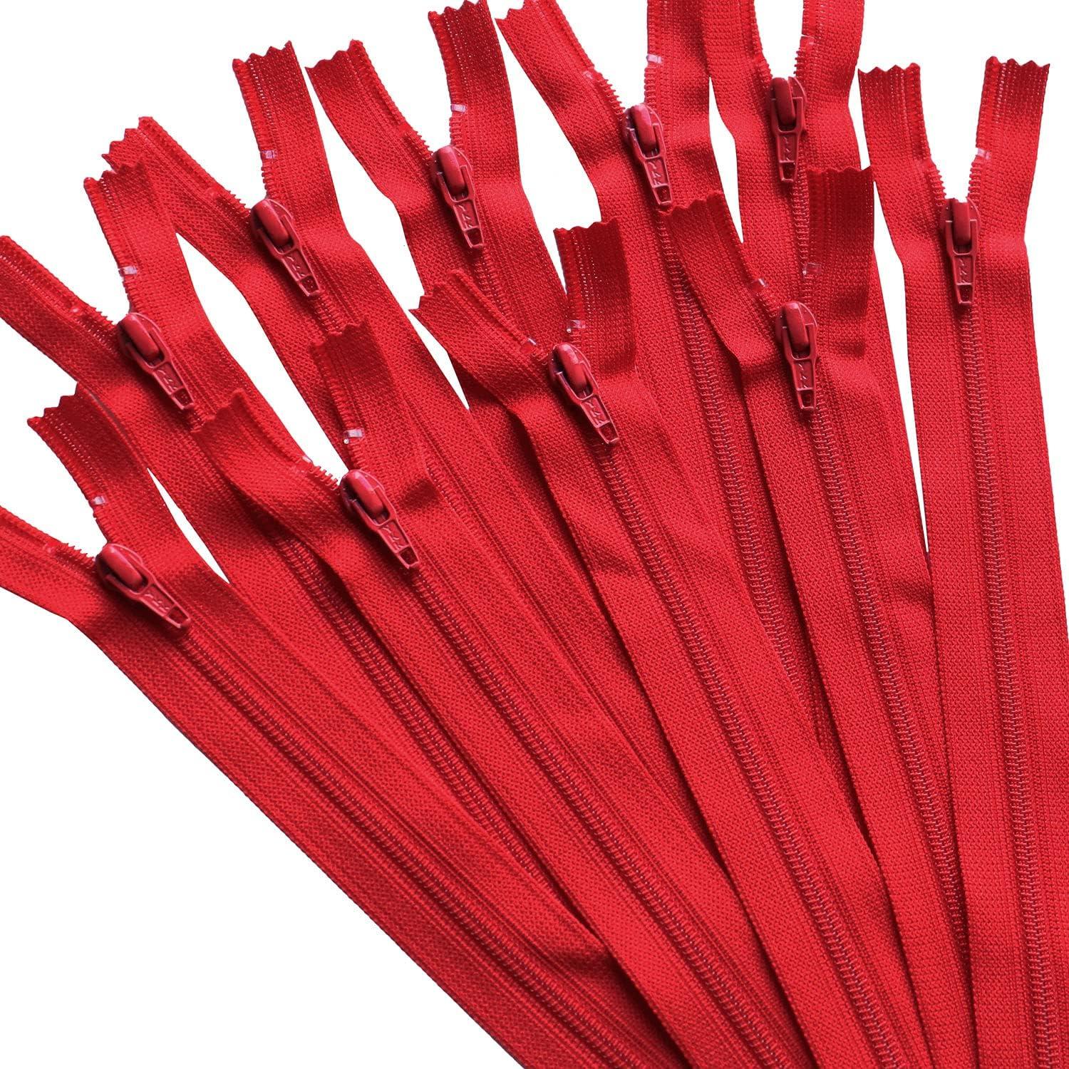 日本紐釦貿易 Y.K.K フラットニットファスナー 40cm 同色10本入り co.l519 FN40-519 （ご注文単位1束）【直送品】