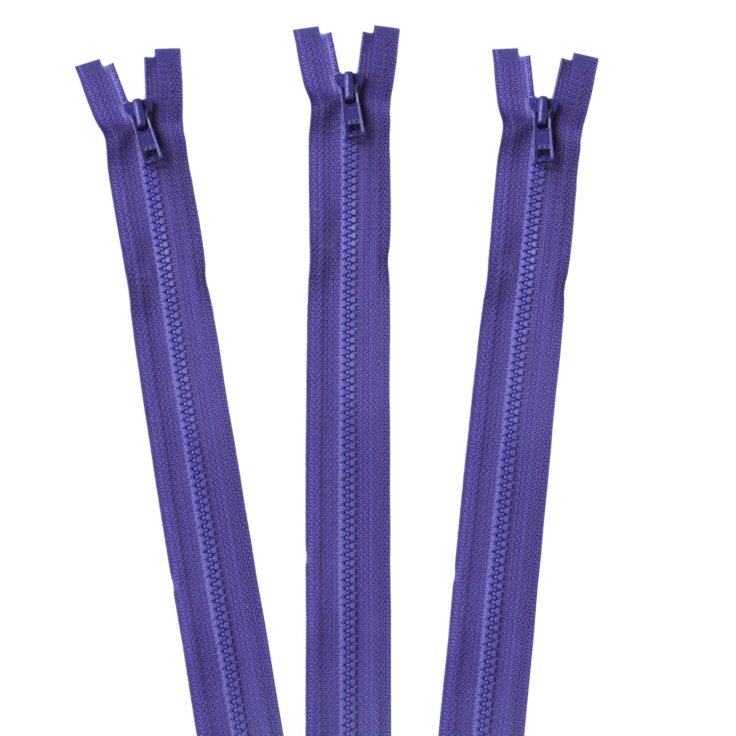 日本紐釦貿易 Y.K.K ビスロンオープンファスナー 40cm 同色3本入 col.559 アメジスト 3VS40-559 （ご注文単位1束）【直送品】
